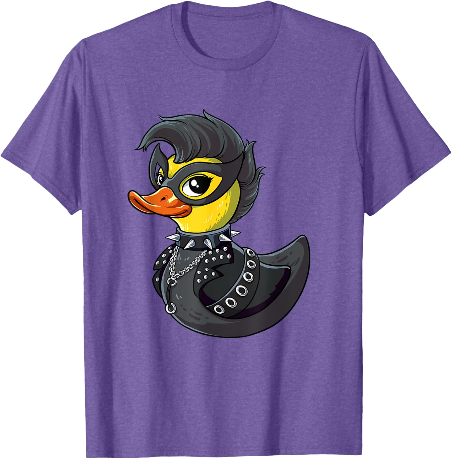 Punk Duck Rocker T-Shirt for Music Lovers - Cool Graphic Tee - 1