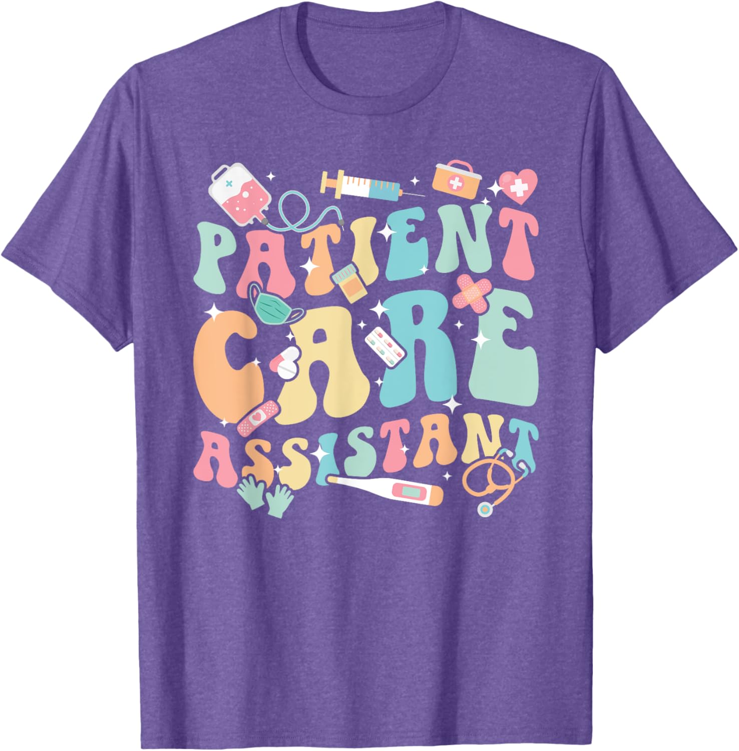Groovy PCA Appreciation T-Shirt for Patient Care Assistants and Nurses - 17