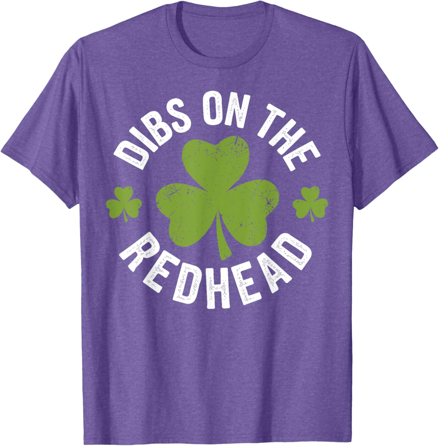 Dibs on the Redhead Funny St Patricks Day Shamrock T-Shirt for Women - 8
