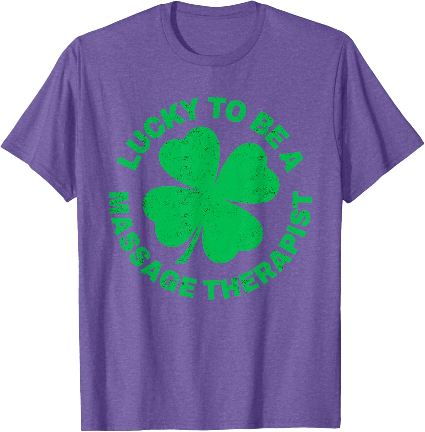 Lucky to Be a Massage Therapist St Patrick's Day T-Shirt for Therapists - 16