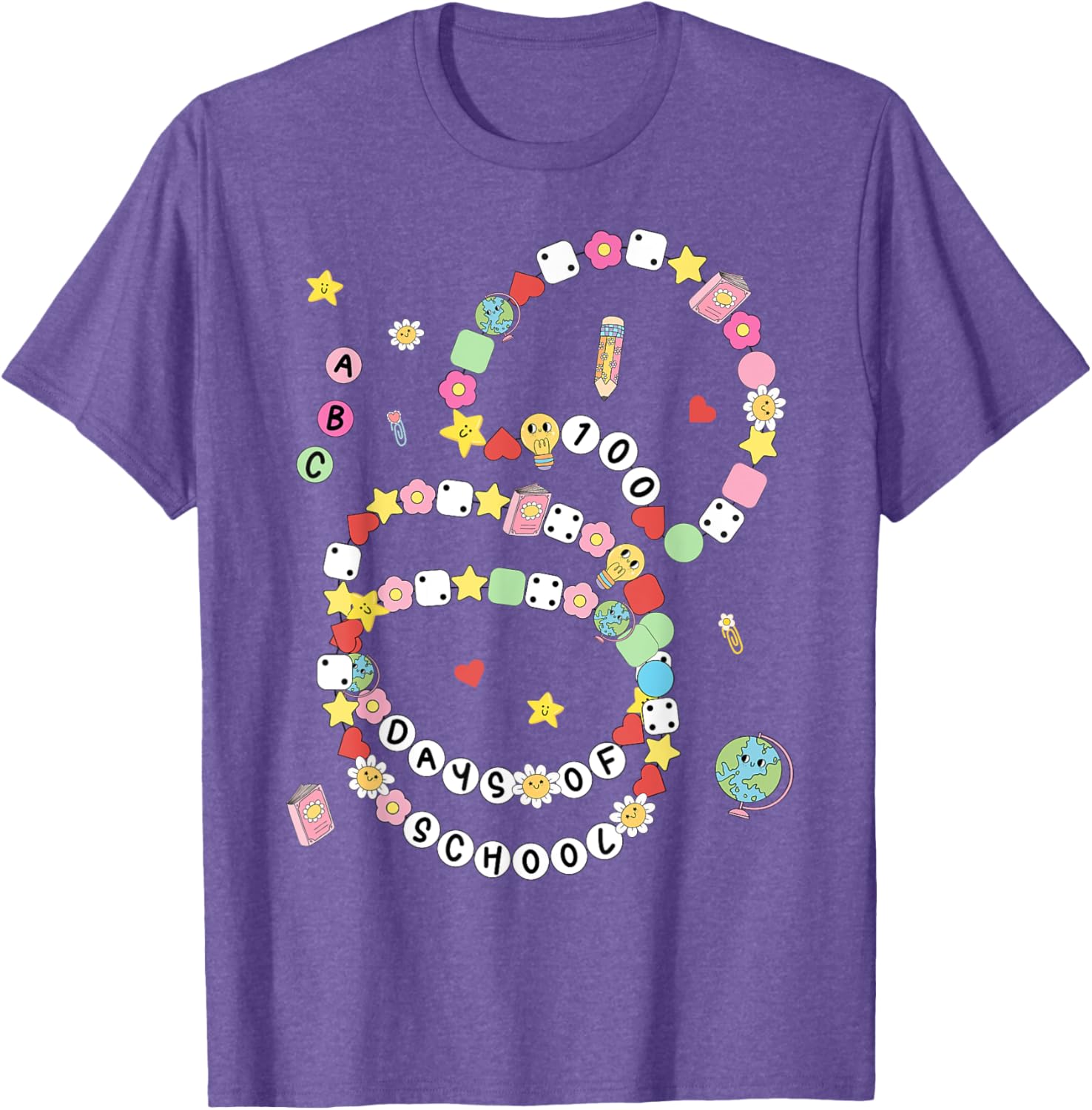 100 Days of School Bracelet and T-Shirt for Kids - Fun 100th Day Celebration - 28