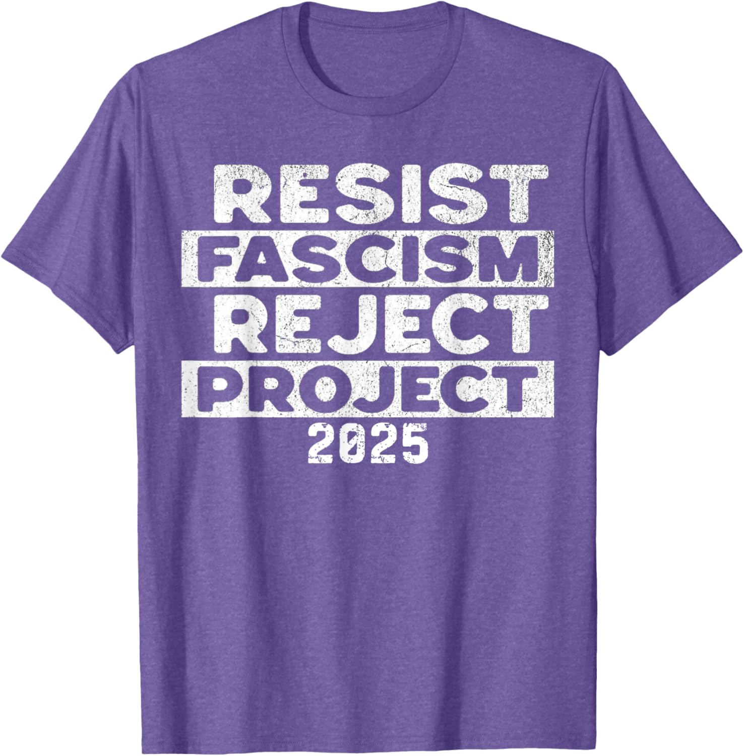 Resist Fascism Reject Project 2025 T-Shirt - Powerful Statement Apparel - 3