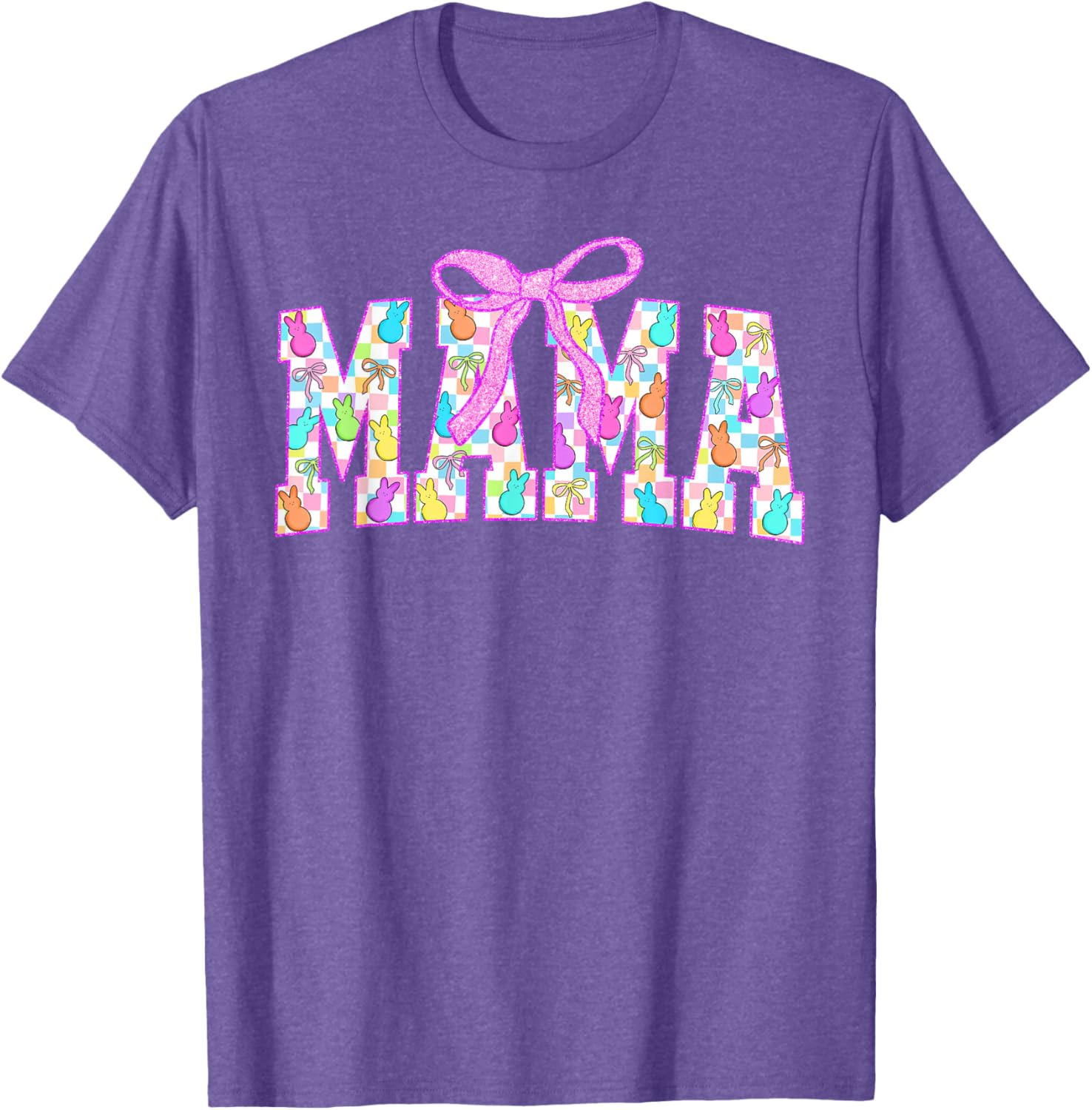 Mama Coquette Happy Easter Bunny T-Shirt for Spring Egg Hunts - 2