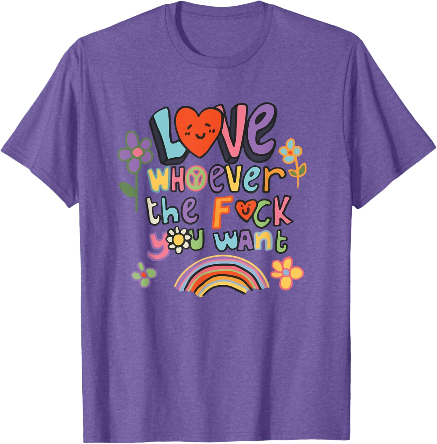 Love Whoever You Want LGBTQ Rainbow Pride Month T-Shirt for All - 6