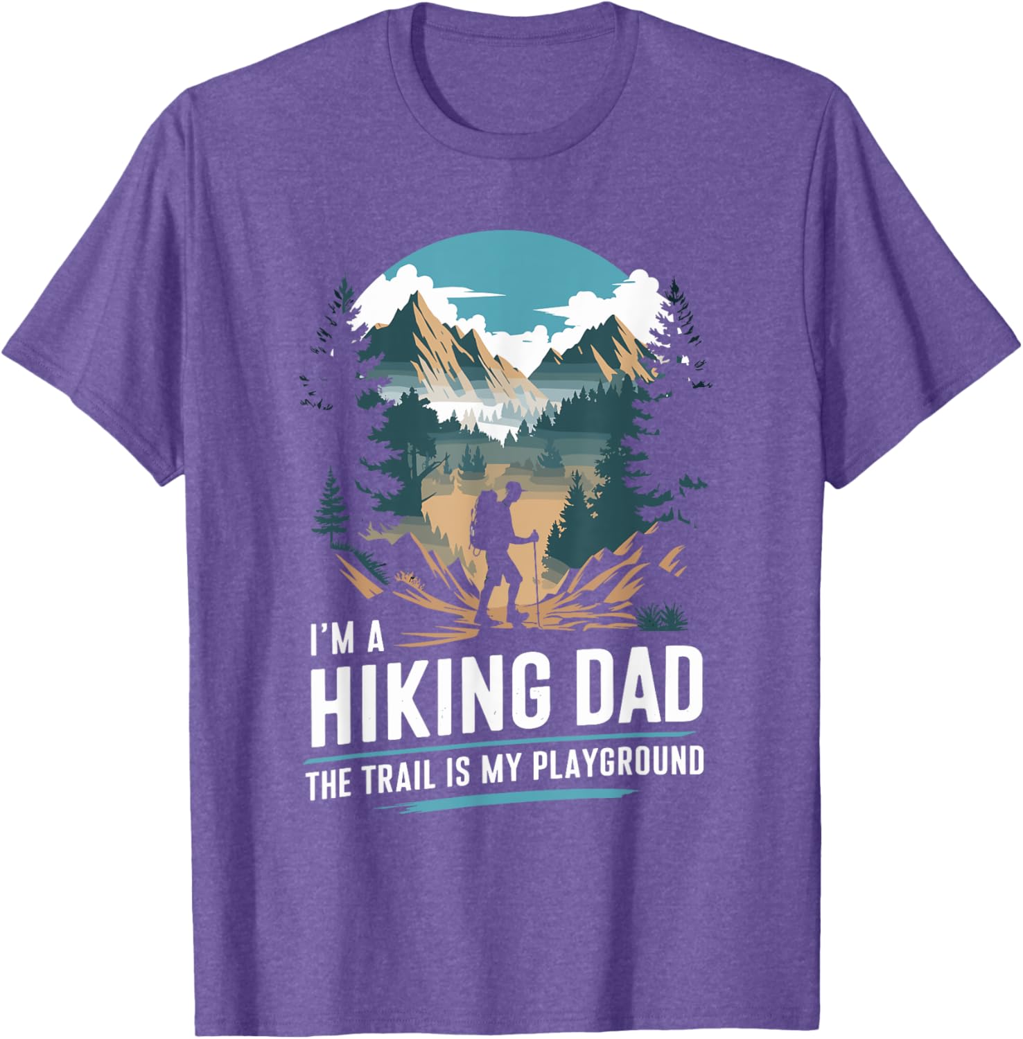 Hiking Dad Trekking T-Shirt for Outdoor Mountain Adventures - 18