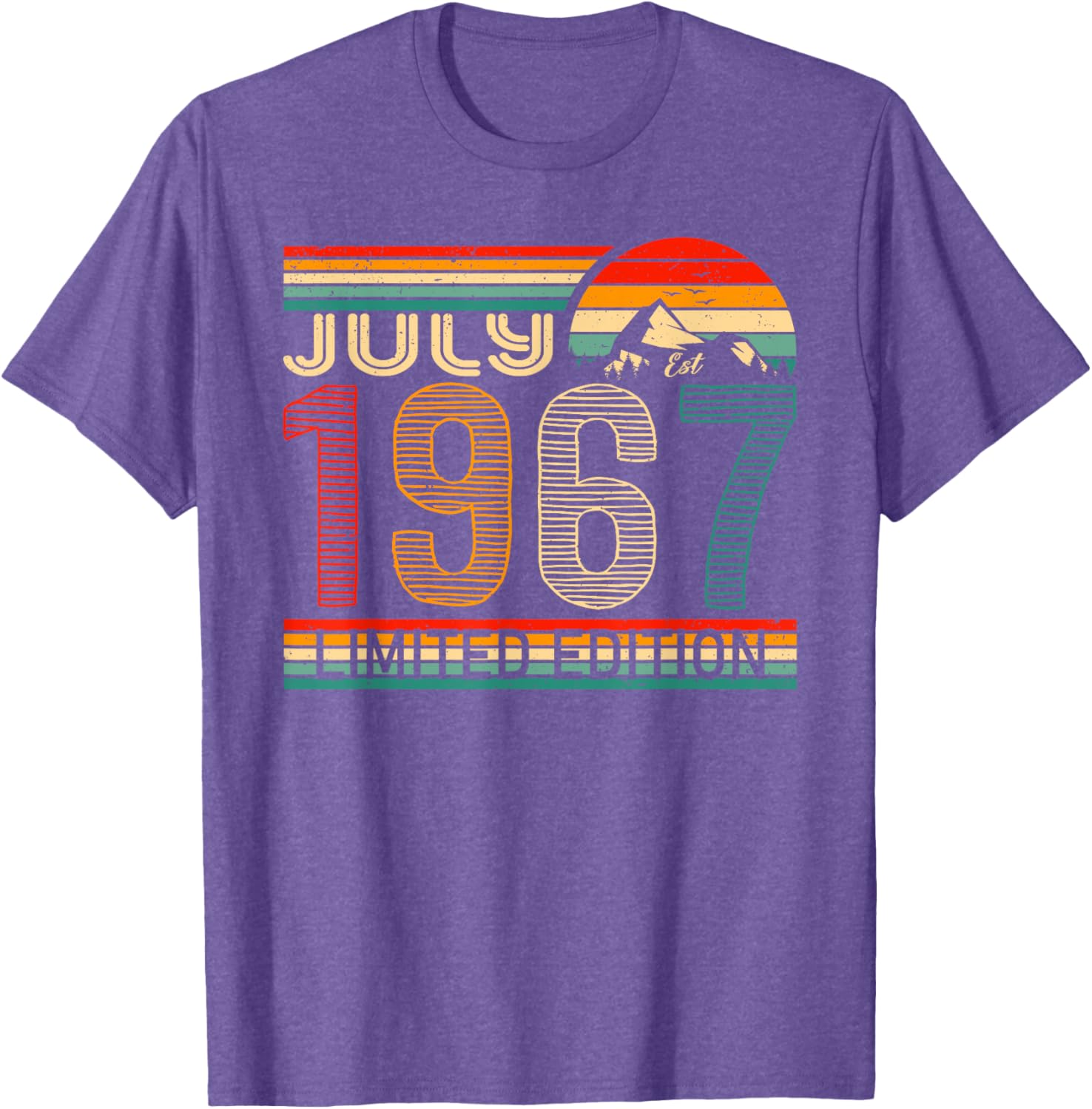 Vintage July 1967 Classic Birthday T-Shirt for Unique Celebrations - 18