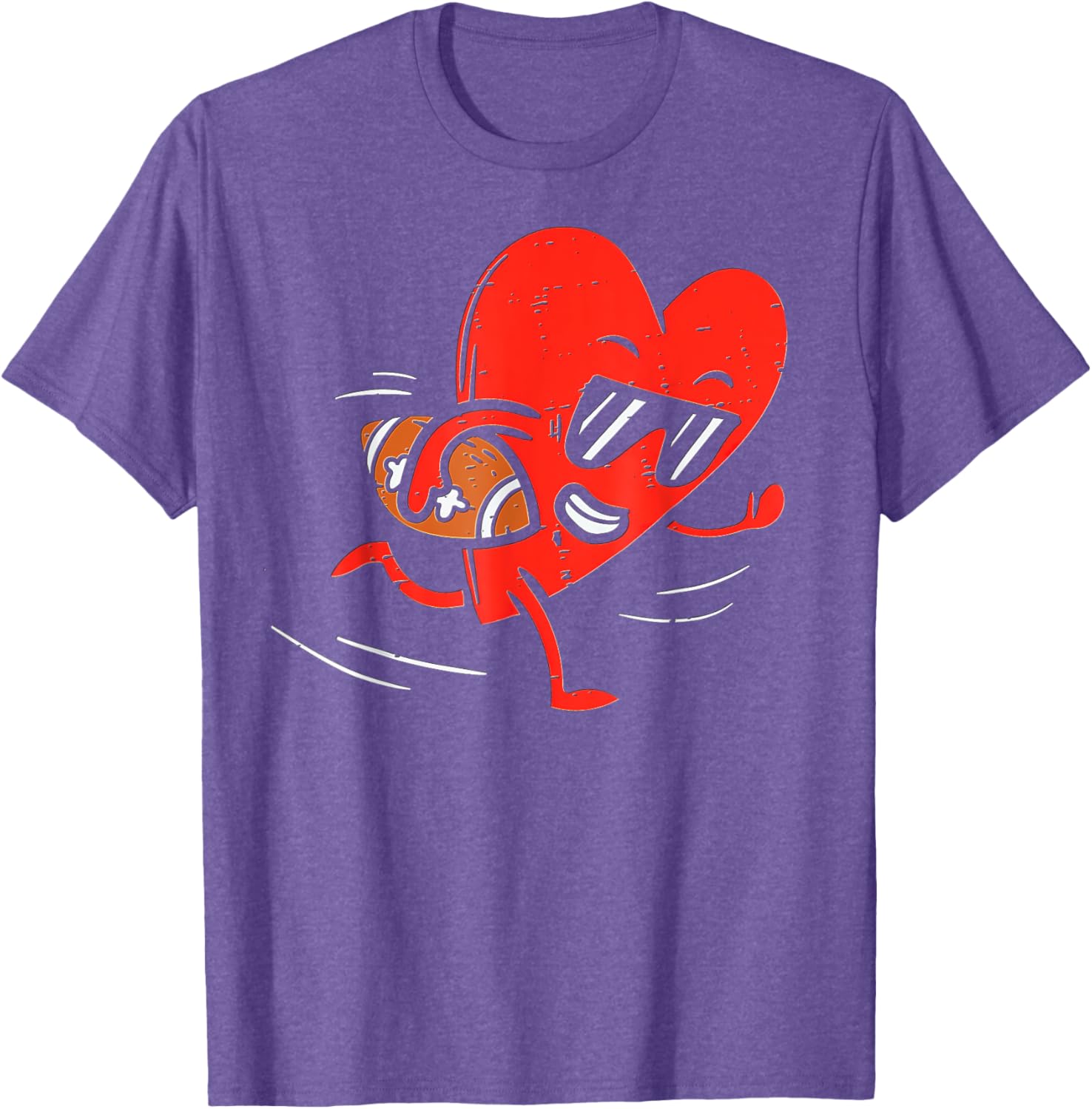 Heart Football Valentines Day T-Shirt for Boys - Perfect Sports Gift - 17