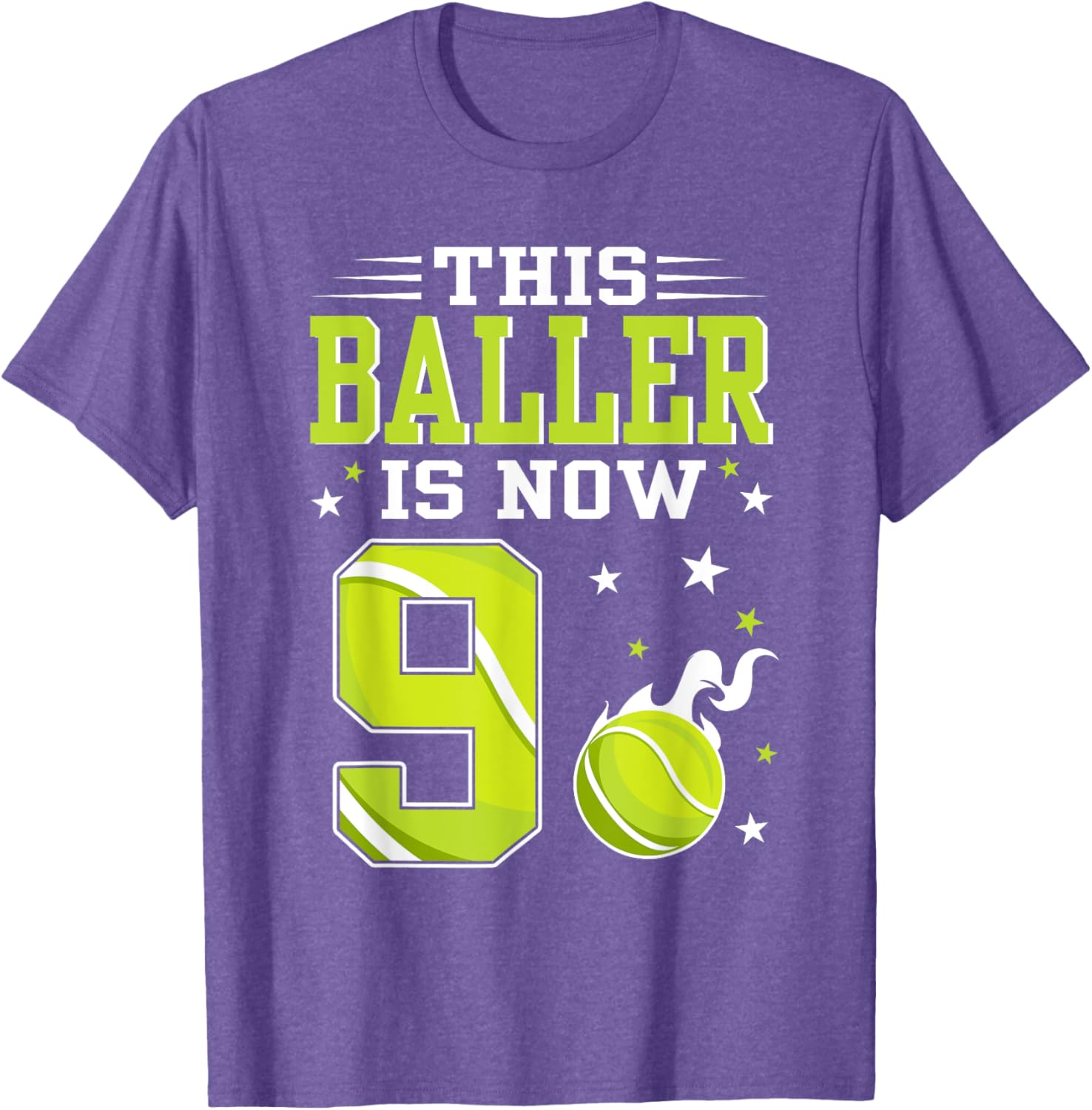 9 Year Old Birthday Tennis Themed T-Shirt for Kids – Perfect Gift! - 1