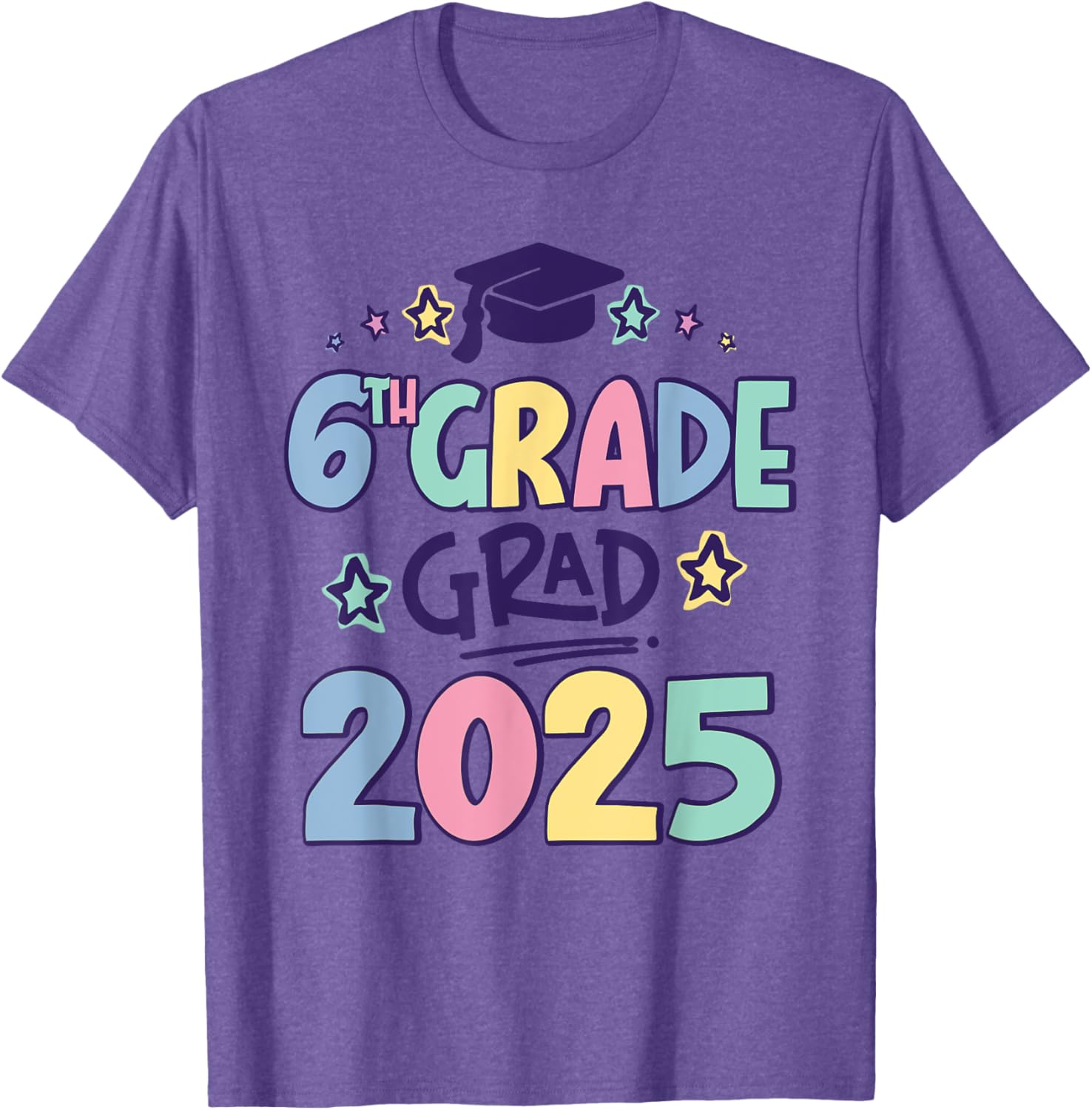 Sixth Grade 2025 Grad T-Shirt for Proud Elementary School Graduates - 7