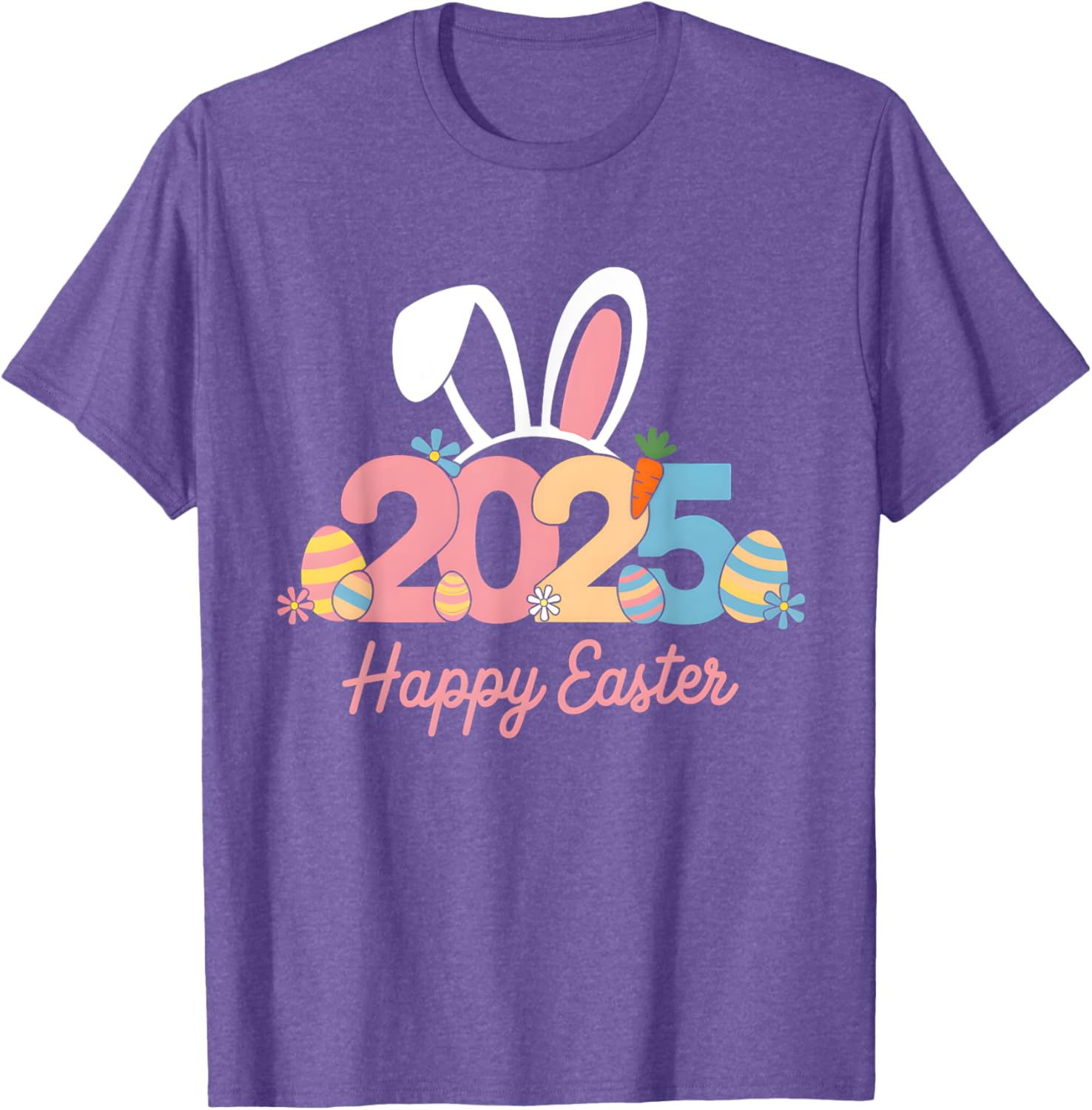 Happy Easter Squad Family T-Shirt 2025 Cute Easter Bunny Design - 14