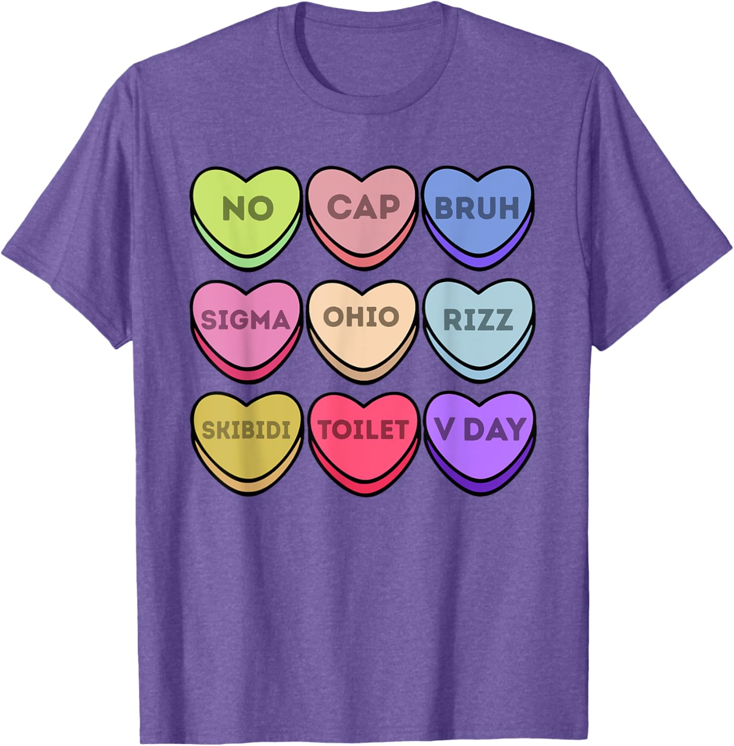 Rizz Valentines Candy Heart T-Shirt for Boys Fun Sigma Style No Cap - 16