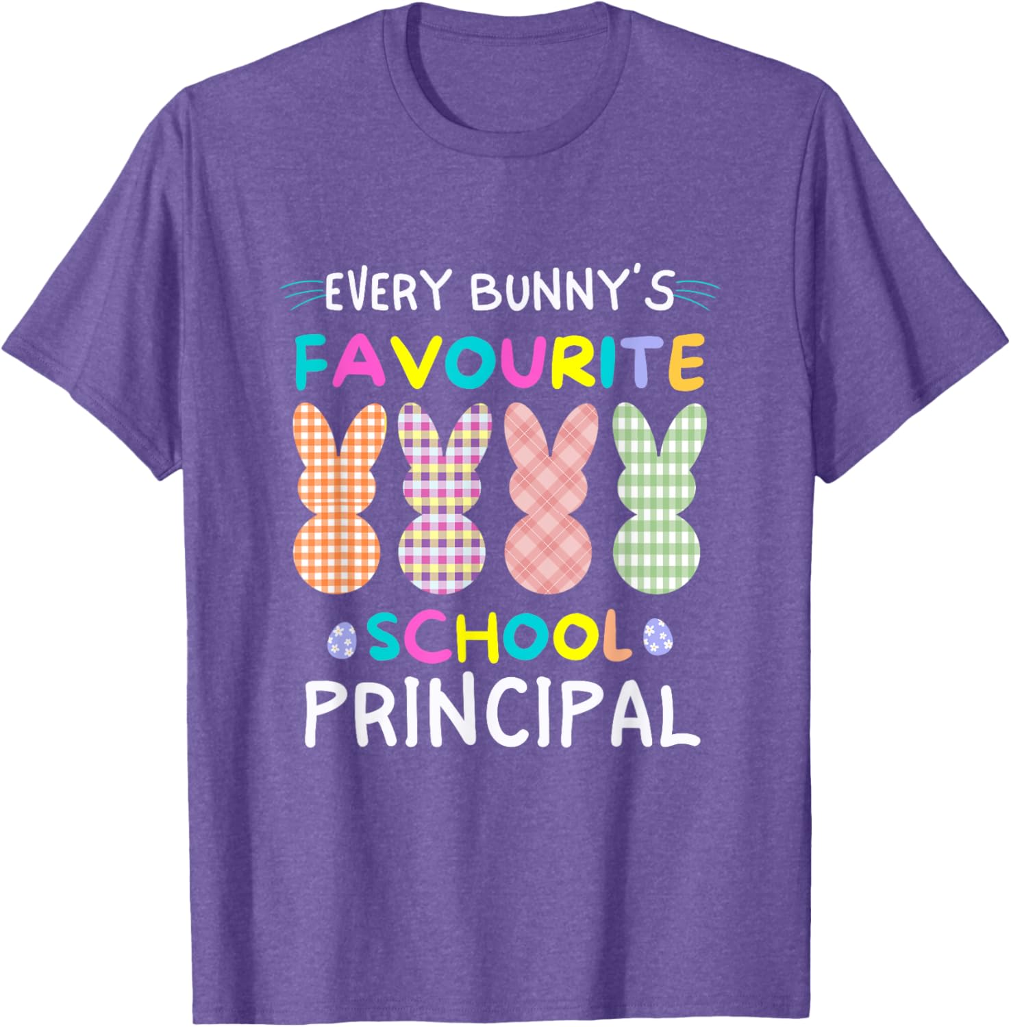 Every Bunny's Favorite Principal Easter Egg Hunt T-Shirt for Fun Celebrations - 22