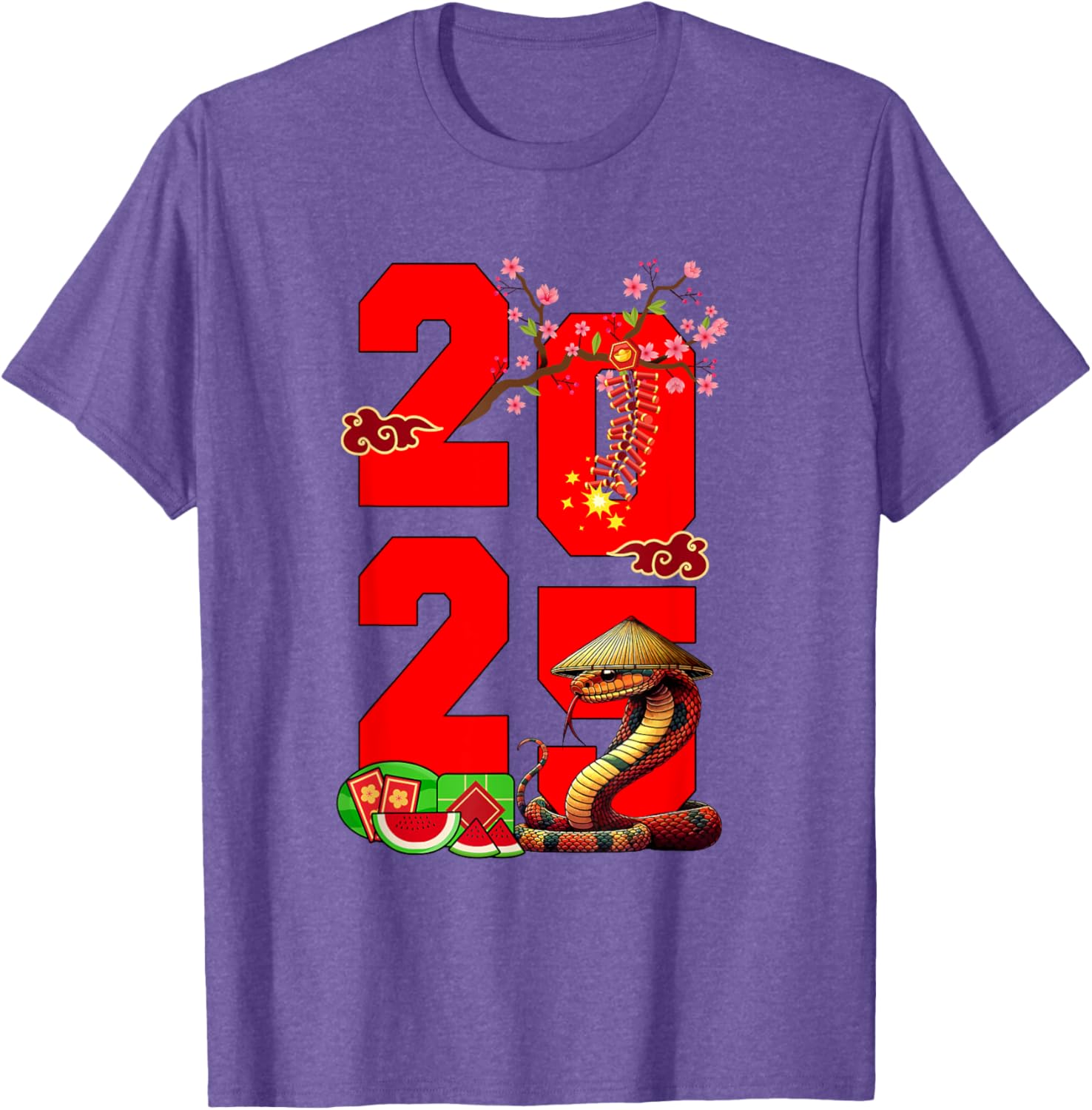 2025 Vietnamese Lunar New Year Snake Family T-Shirt for Festive Fun - 10