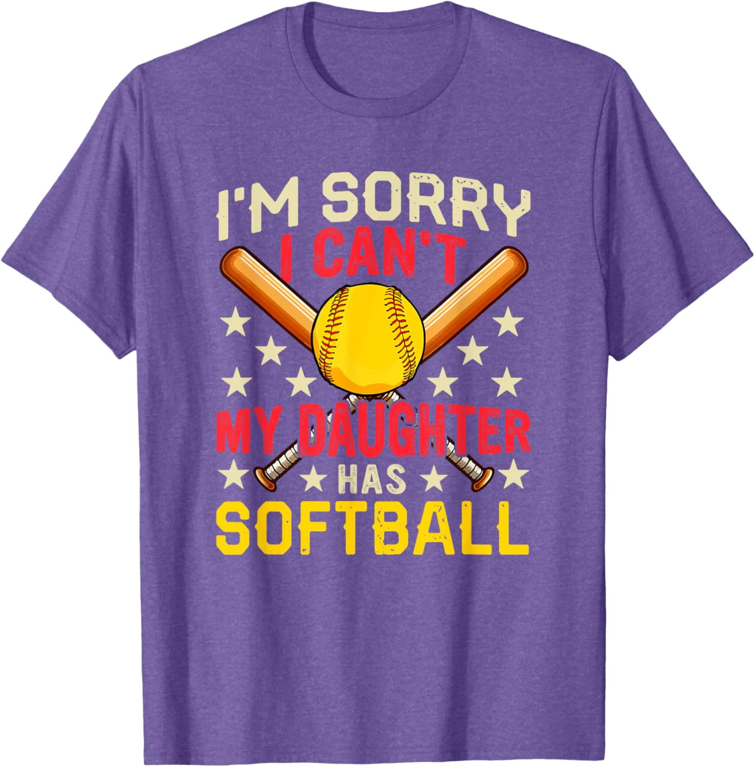 Funny Softball Player Costume Family T-Shirt for Daughters and Fans - 1