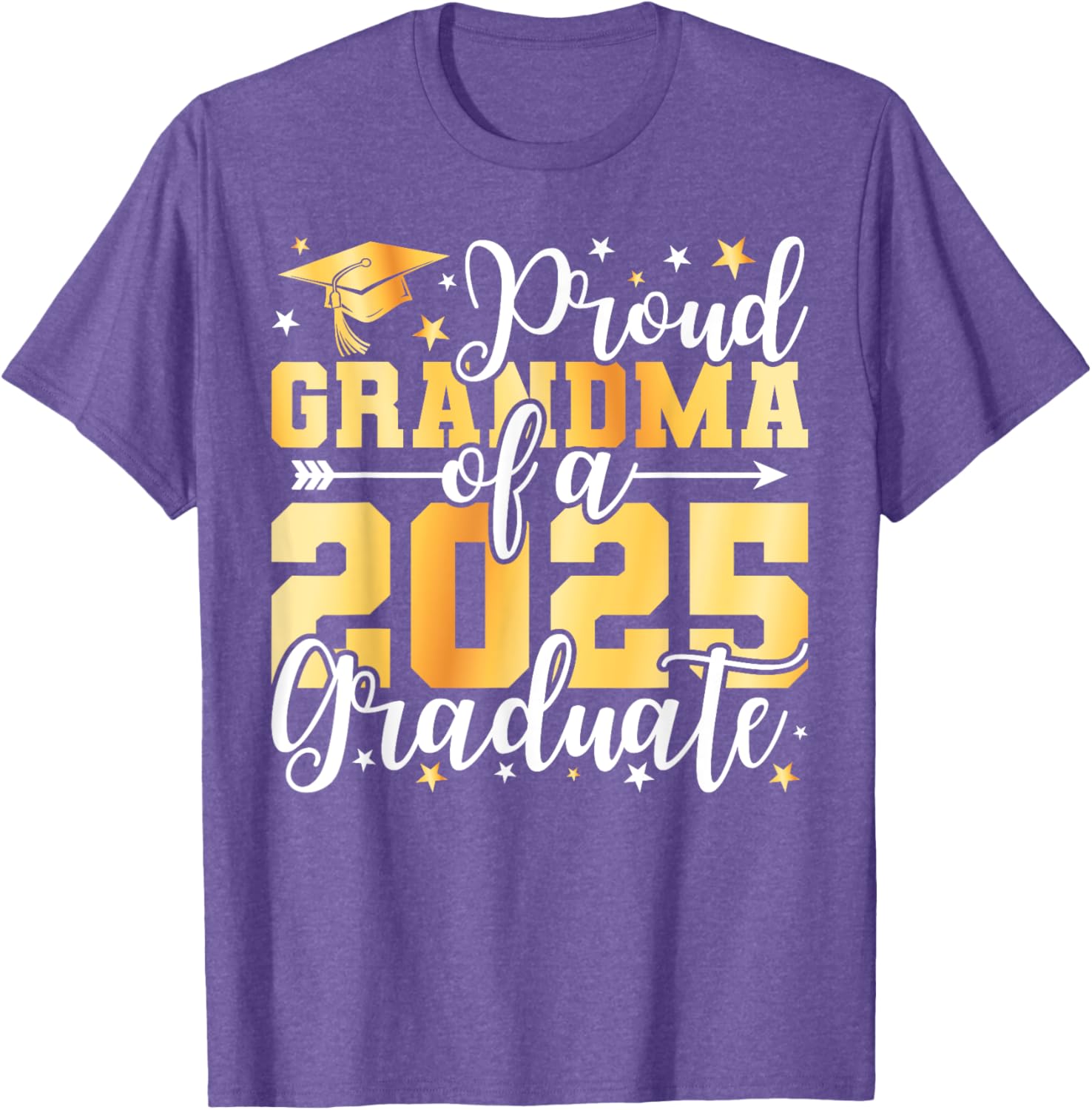 Proud Grandma of 2025 Graduate T-Shirt for Graduation Celebrations - 17