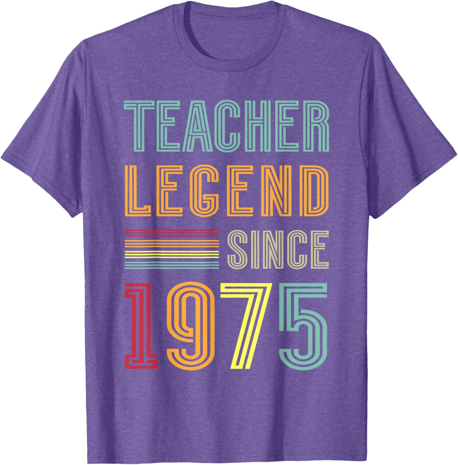 50th Birthday Teacher T-Shirt 1975 Teaching Legend 50 Years School Pride - 9