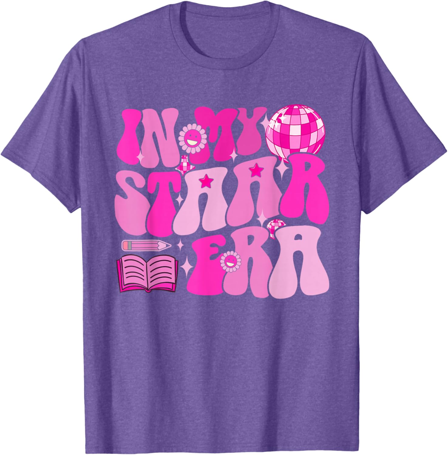 Motivational STAARe Teacher Student T-Shirt for Testing Day Fun - 12