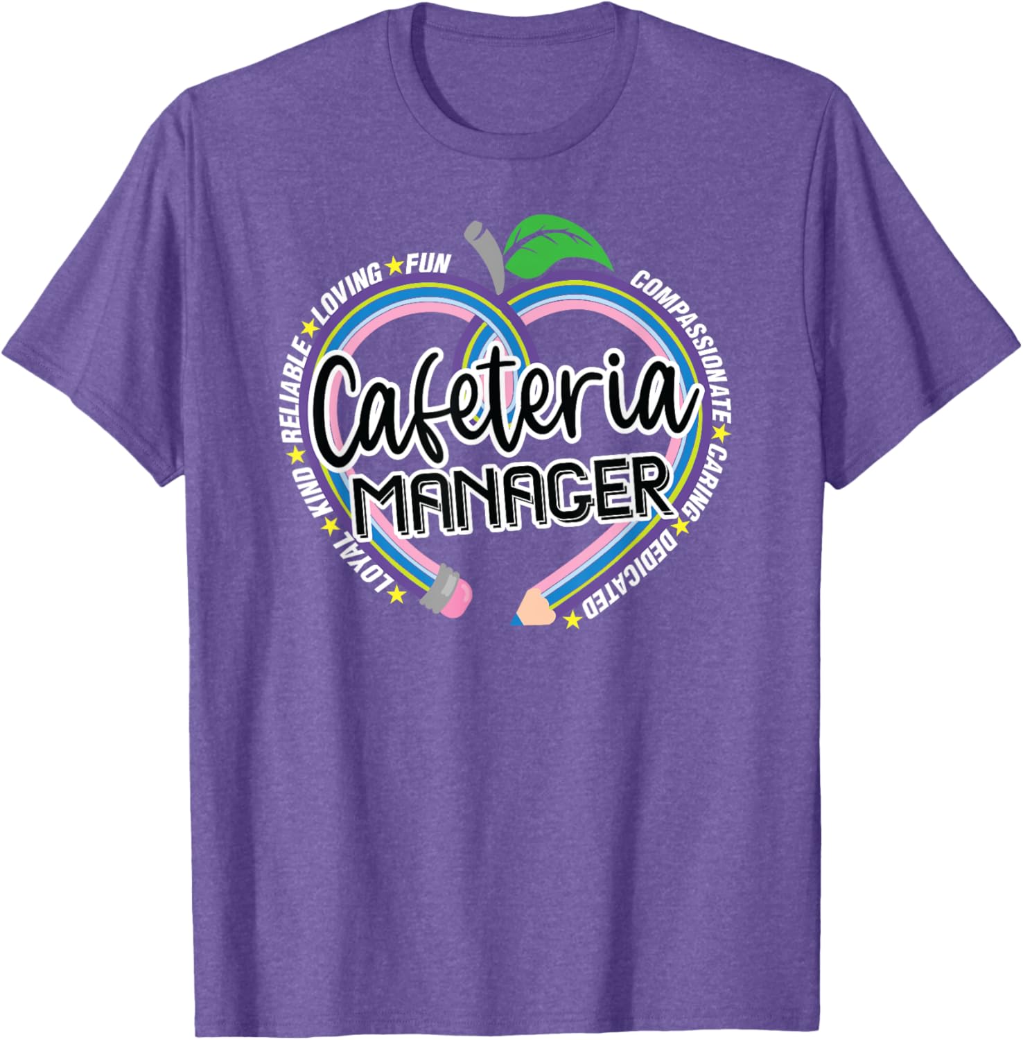 Cafeteria Manager T-Shirt for School Lunch Heroes - Fun Food Services Tee - 21