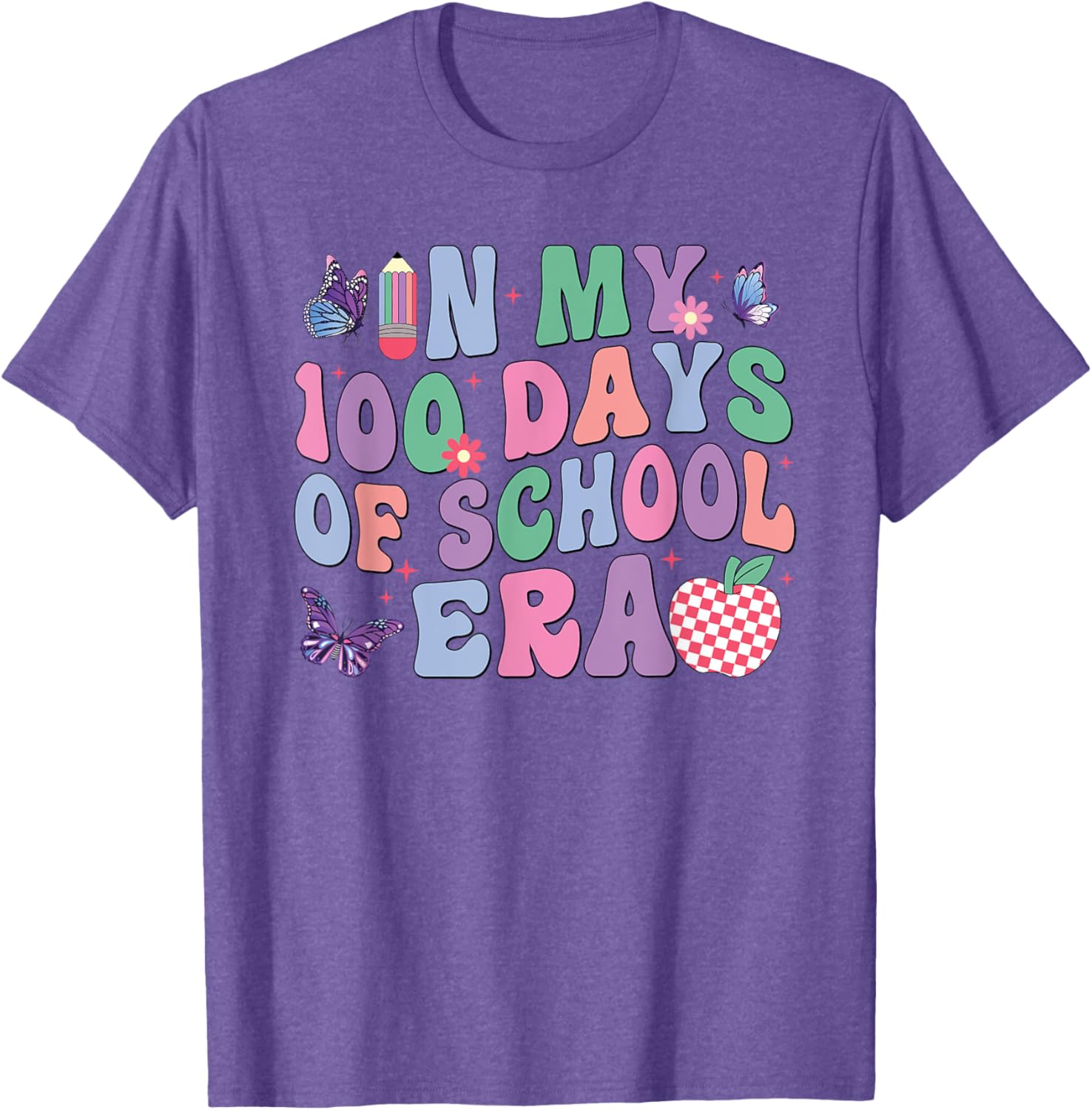 Groovy 100th Day of School Kids T-Shirt for Fun School Celebrations - 15