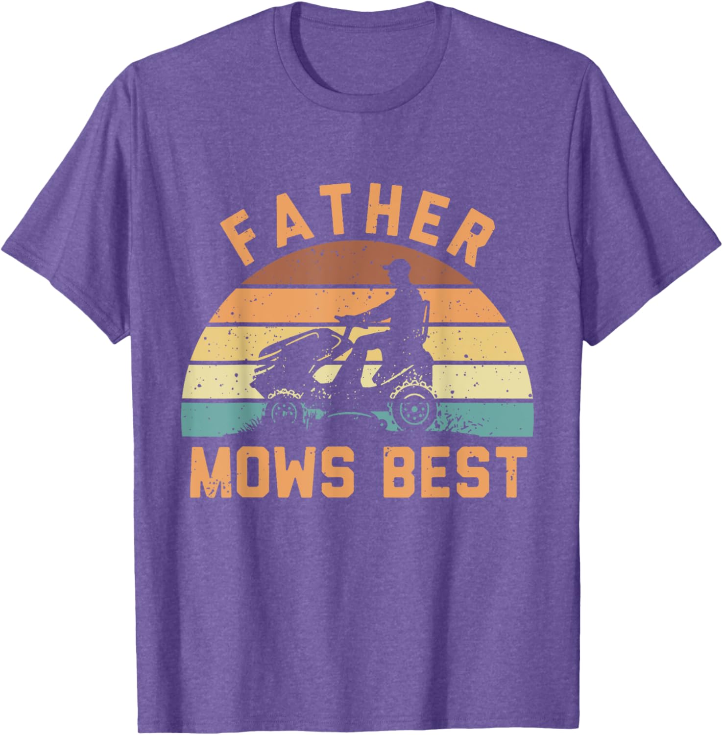 Father Mows Best Funny Retro Dad T-Shirt for Mowing Enthusiasts - 9