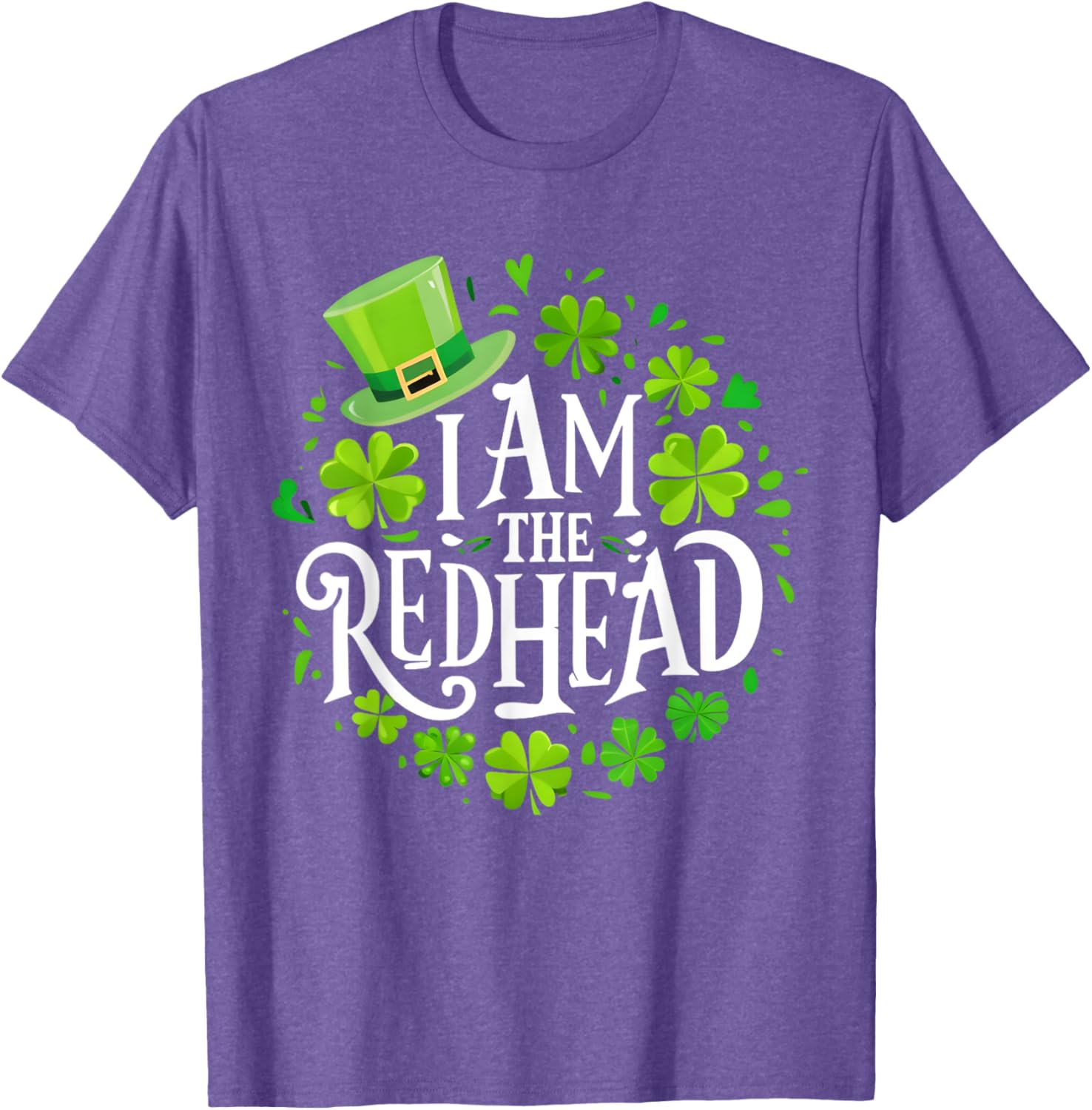 Funny St Patricks Day Redhead T-Shirt for Women - I Am The Redhead Dibs - 8