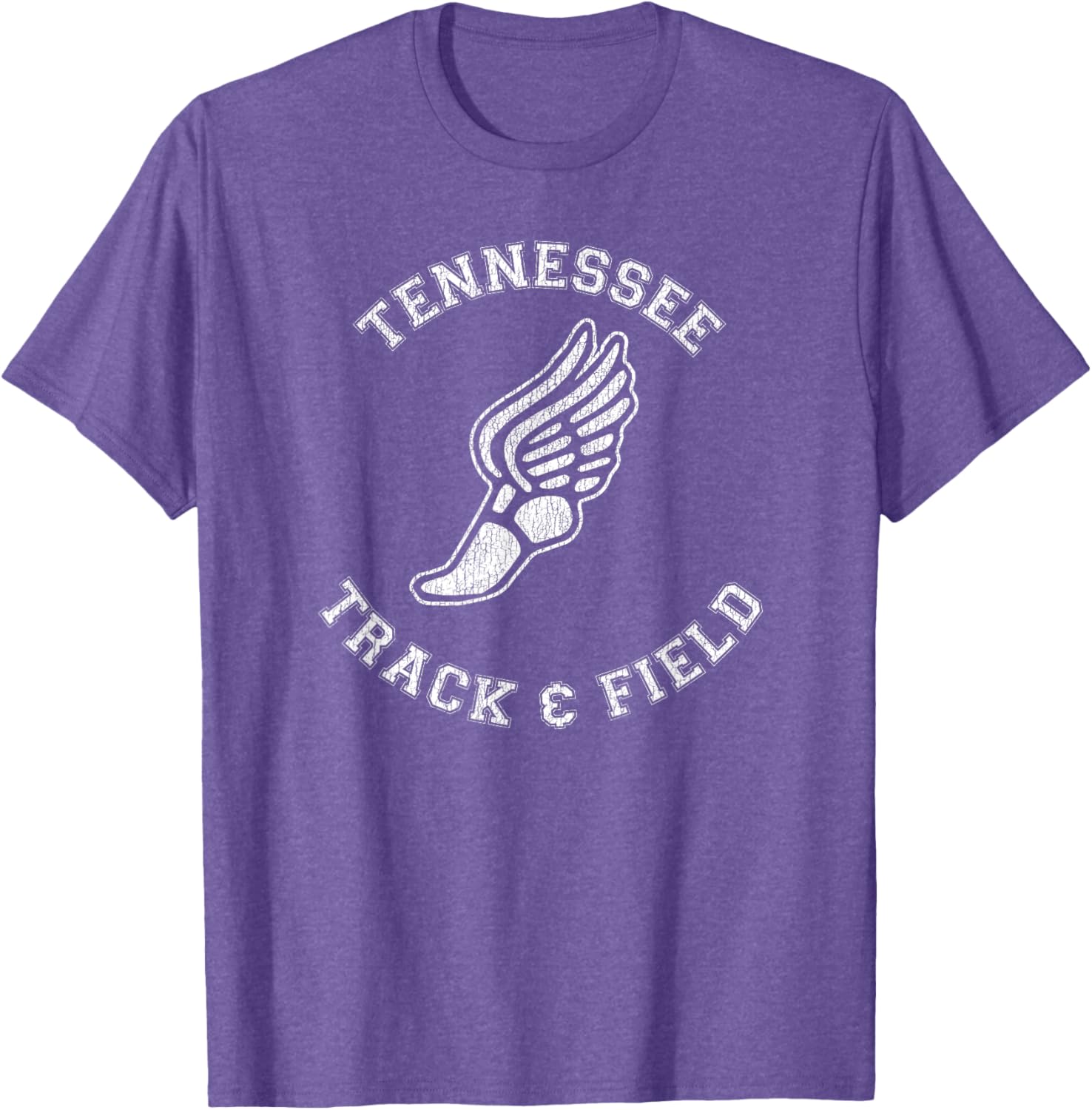 Tennessee Track and Field Retro Classic 80s Distressed T-Shirt - 11