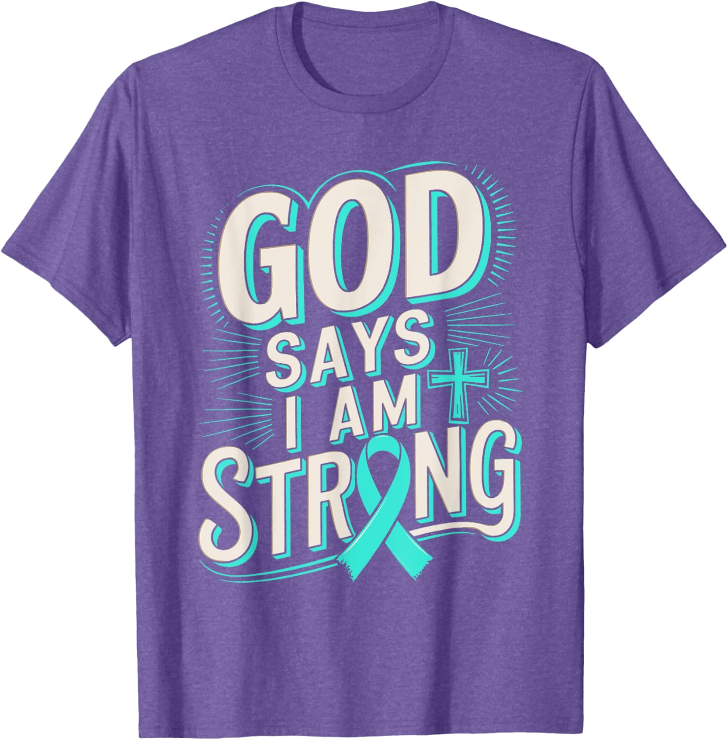 God Says I'm Strong Survivor Dysautonomia Awareness T-Shirt for Supporters - 10