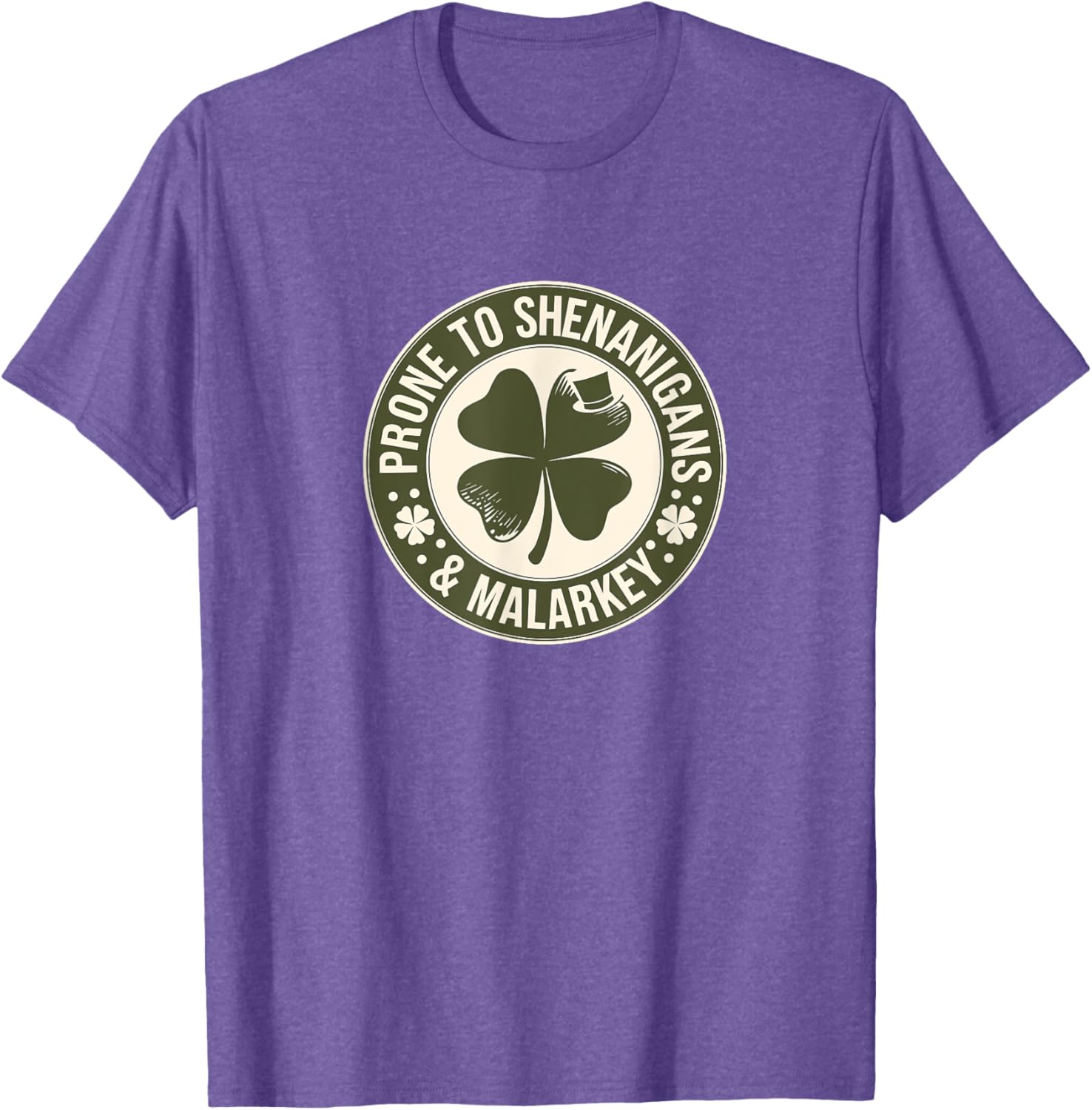 Prone to Shenanigans St Patrick's Day Clover T-Shirt for Fun Celebrations - 20