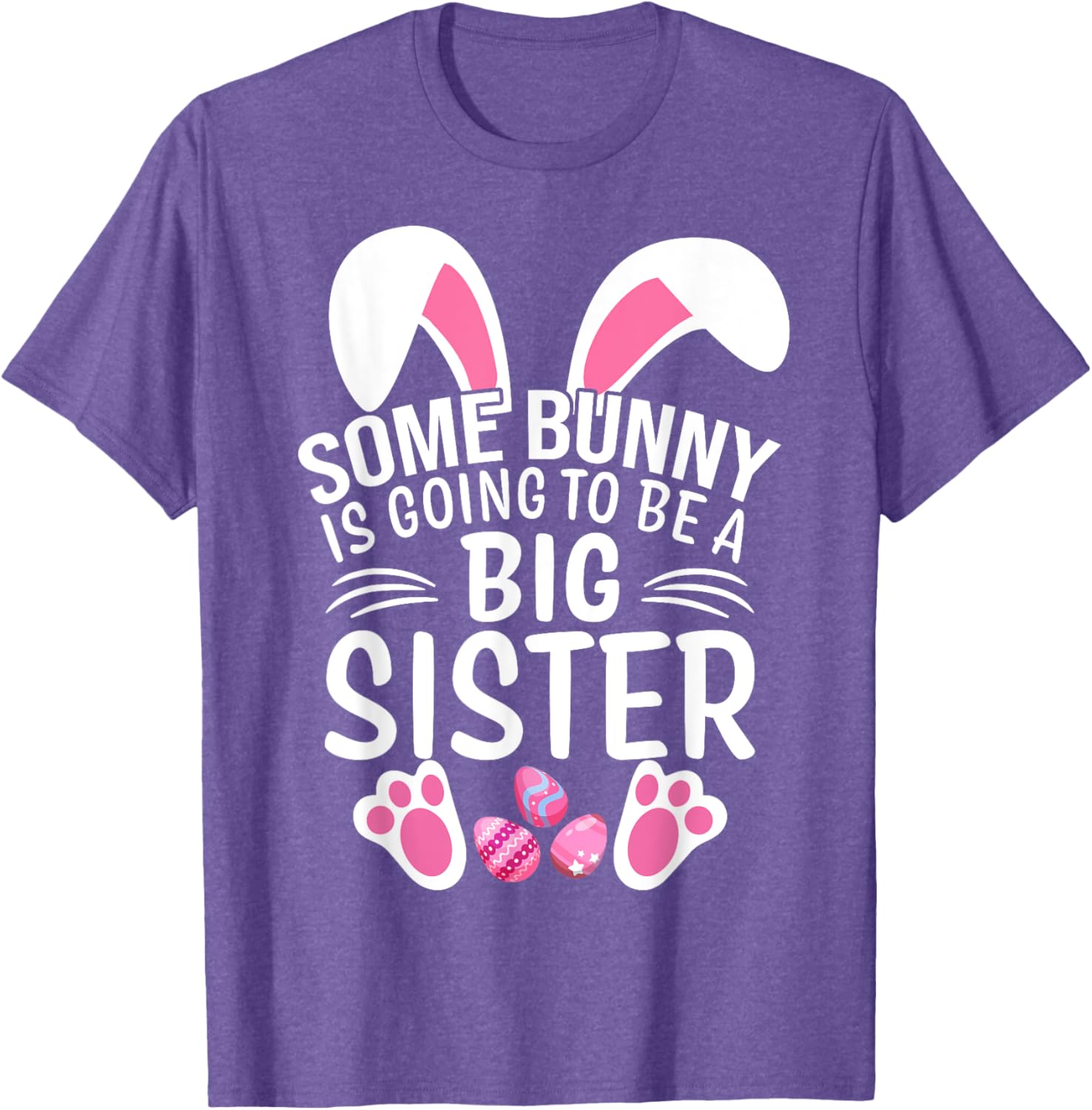 Some Bunny Is Going To Be A Big Sister Easter T-Shirt for Girls - 5