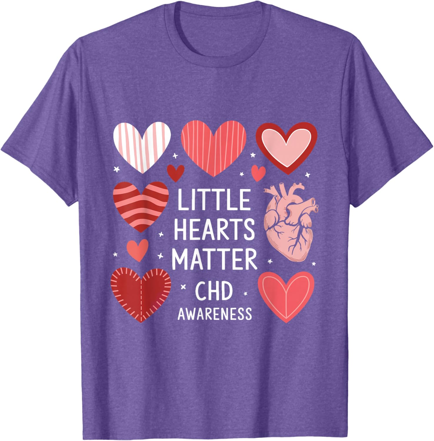 Heart Anatomy Valentine T-Shirt for CHD Awareness - Love with Purpose - 21