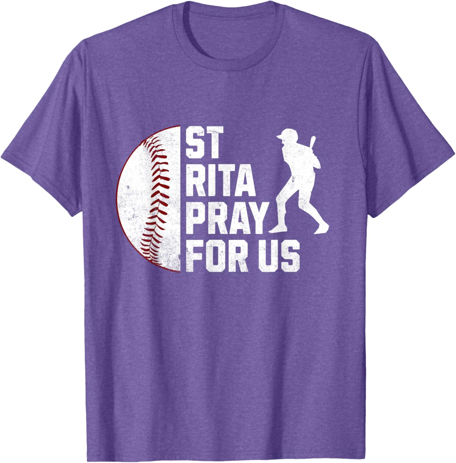 St Rita of Cascia Baseball Batter Patron Saint T-Shirt for Sports Lovers - 16