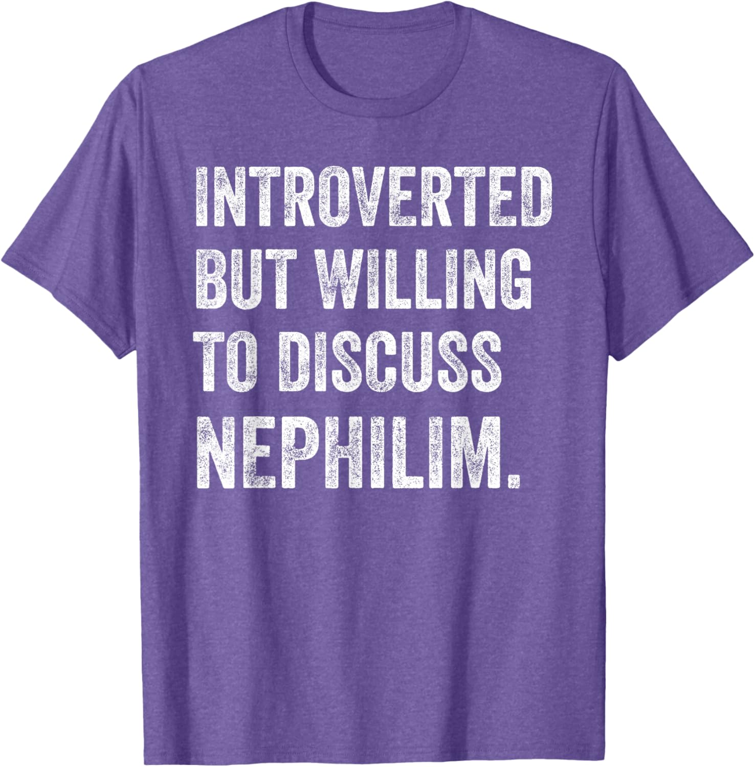 Introverted Nephilim Humor T-Shirt Perfect for Fun Discussions - 10