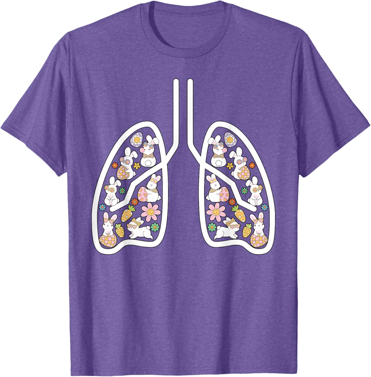 Respiratory Therapist Easter Lungs Nurse T-Shirt for Pulmonologists - 21