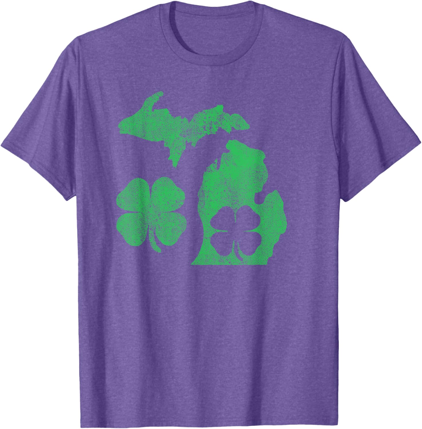 Michigan Shamrock St Patricks Day T-Shirt for Celebrating Irish Pride - 7