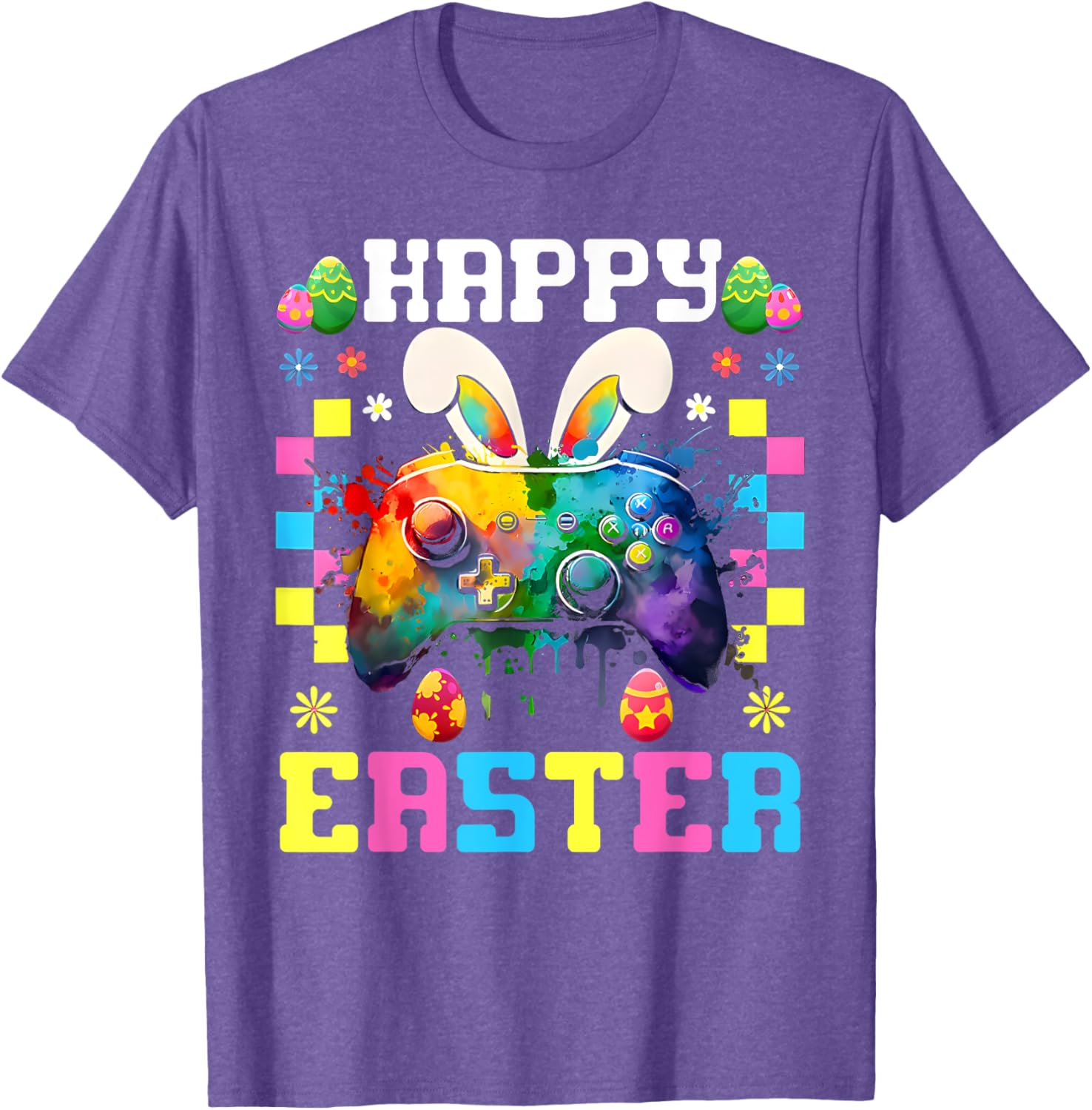 Easter Bunny Gamer T-Shirt for Boys and Girls Fun Video Game Apparel - 19