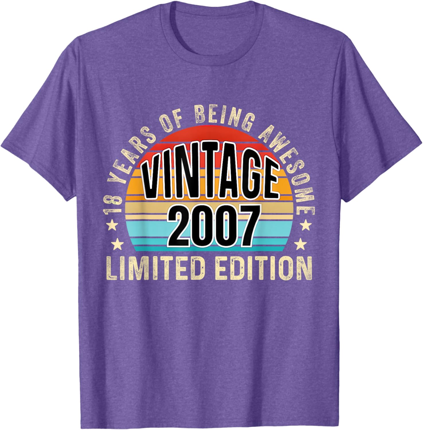 Vintage 2007 Limited Edition 18th Birthday T-Shirt for Celebrations - 11