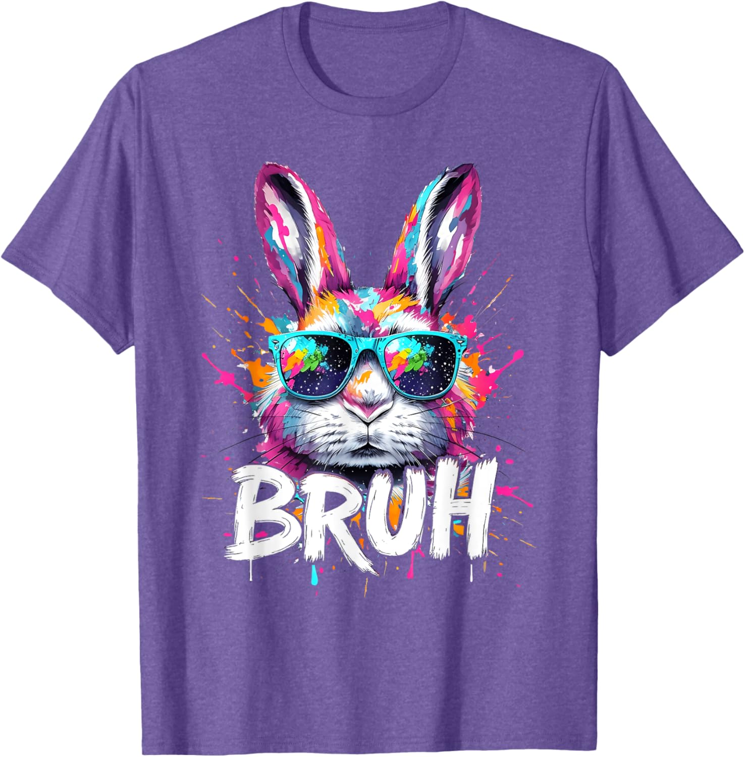 Funny Colorful Easter Bunny Eggs T-Shirt for Boys and Kids - 8