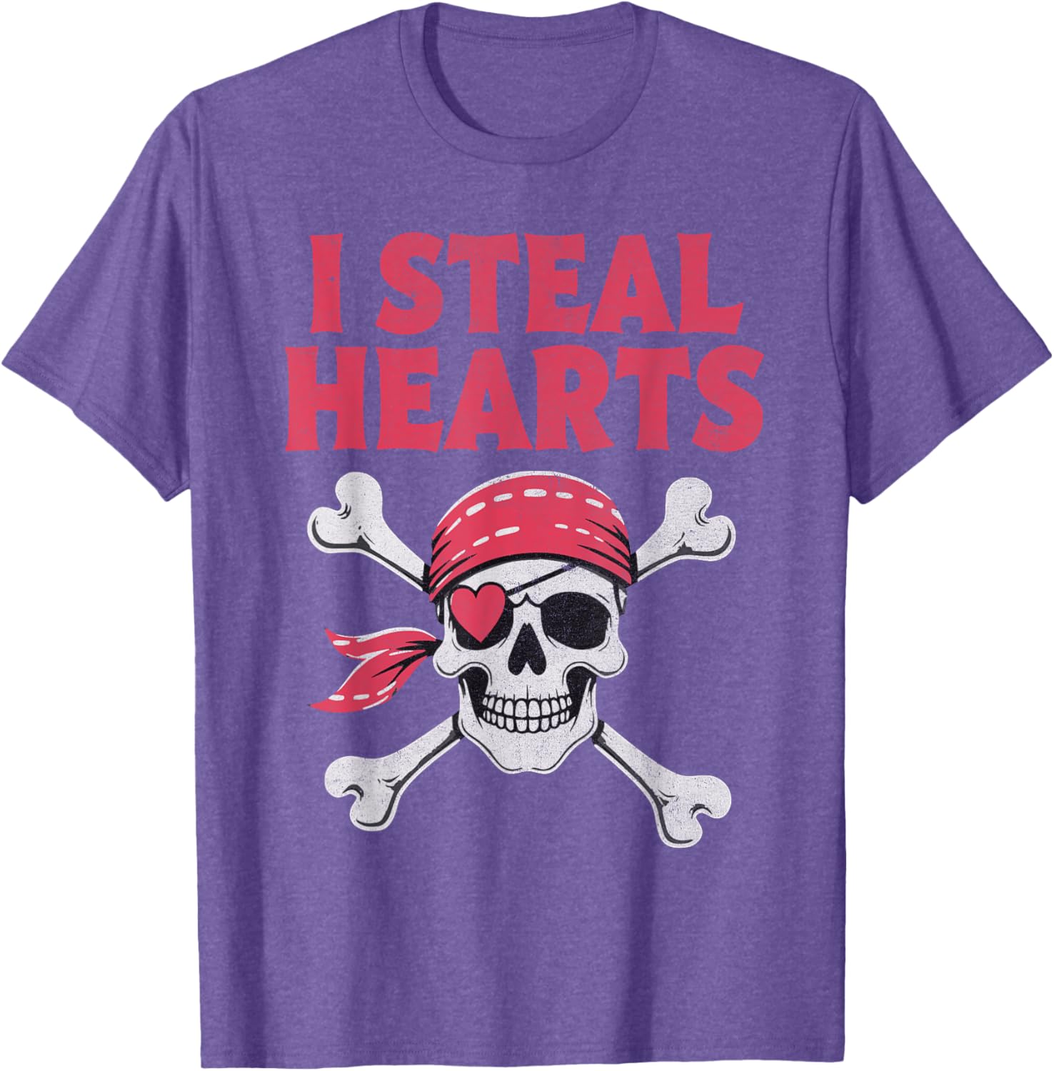 I Steal Hearts Pirate Skull T-Shirt for Kids - Perfect Valentine's Gift - 21