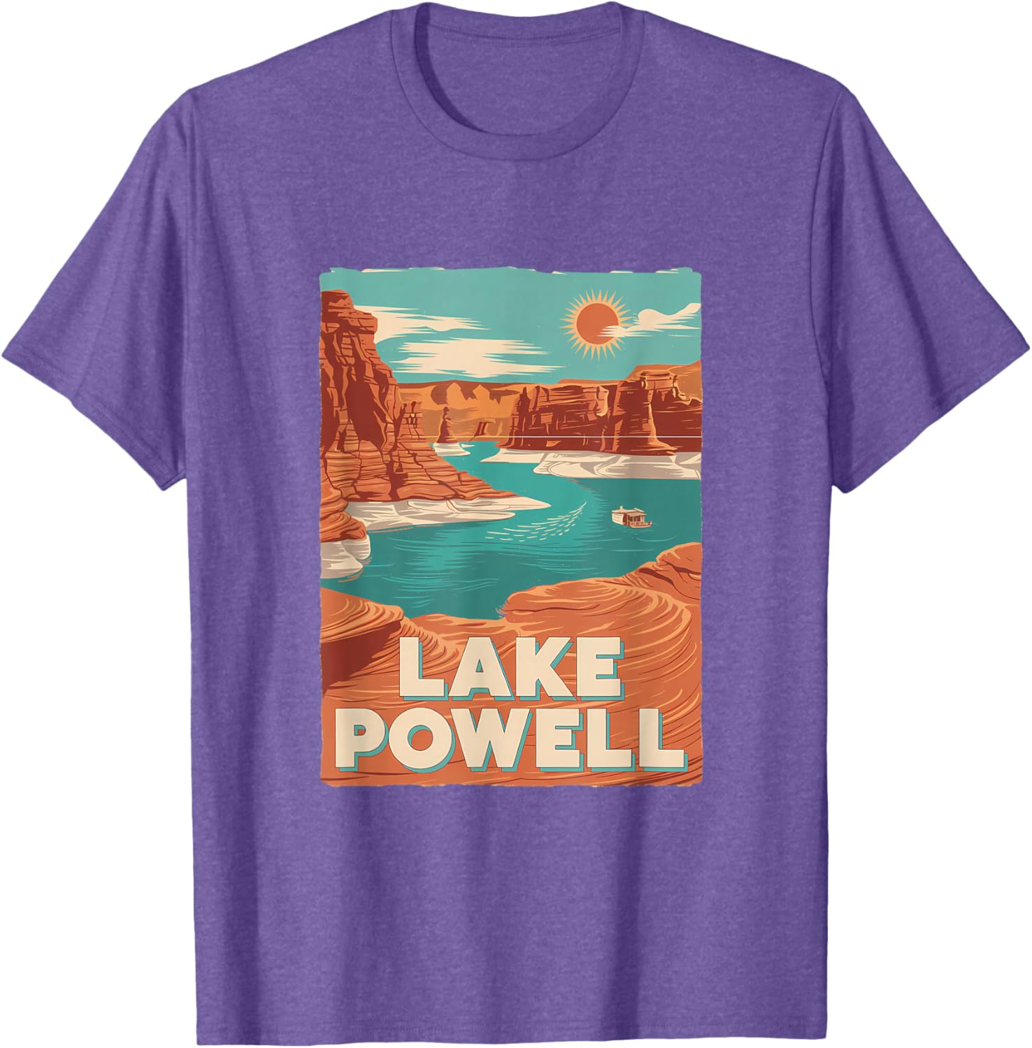 Lake Powell Vintage Canyon Sun Adventure T-Shirt for Outdoor Lovers - 19