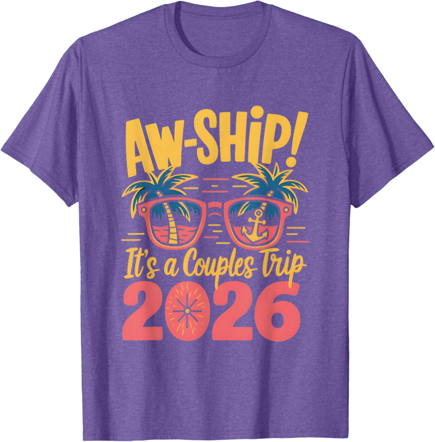 Couples Trip Cruise T-Shirt 2026 Fun Vacation Apparel for Couples - 6