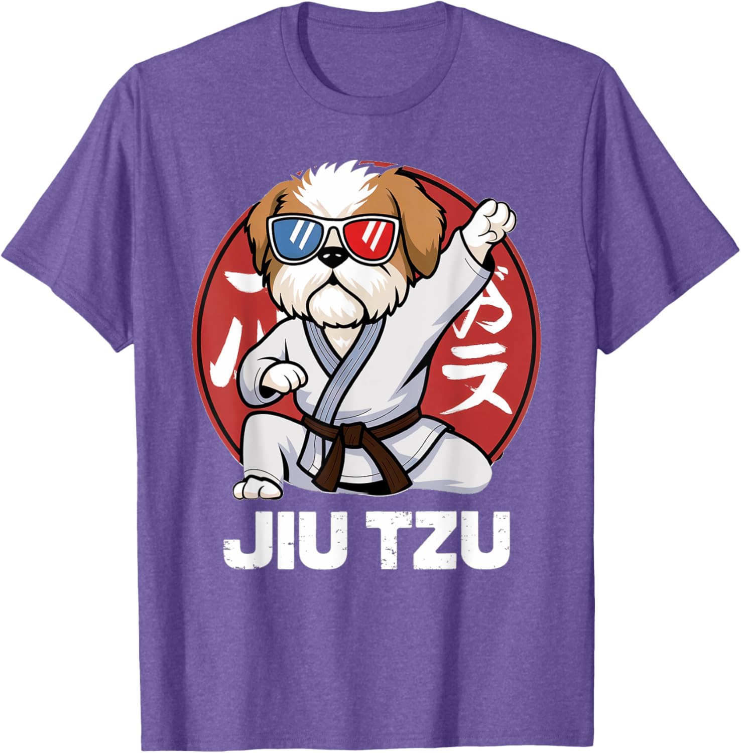 Cute Shih Tzu Jitsu T-Shirt - Funny Kawaii Anime Jiu Jitsu Love Tee - 13
