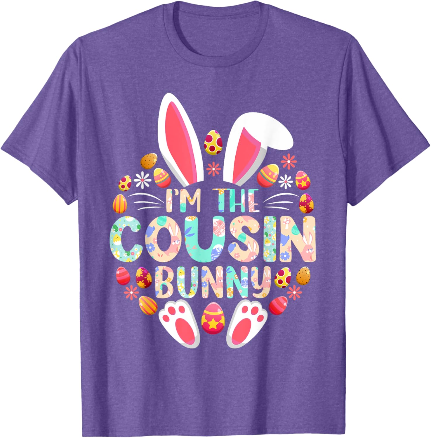 Funny Easter Bunny Family Matching T-Shirt for Cousins and Kids - 14