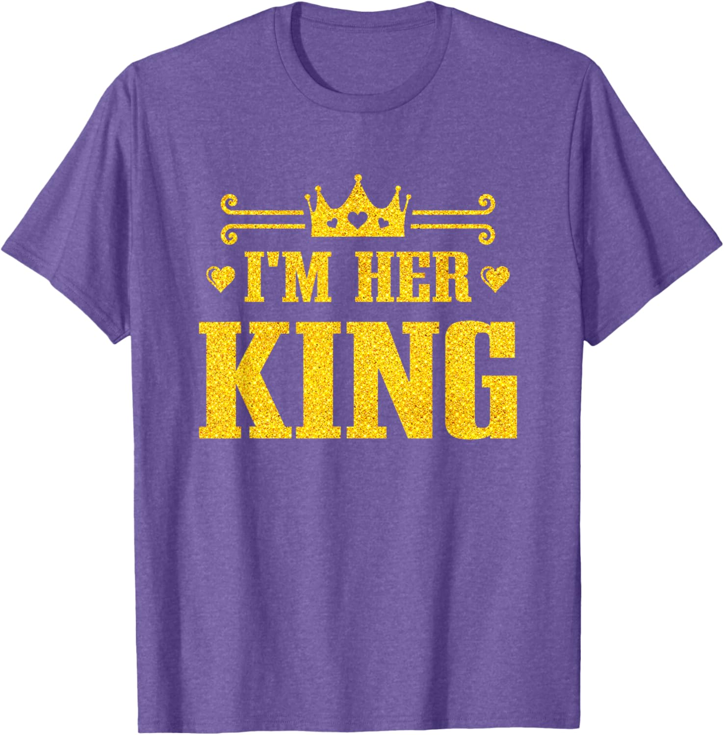 His Queen Her King Couples T-Shirt for Valentine's Day and Anniversaries - 23