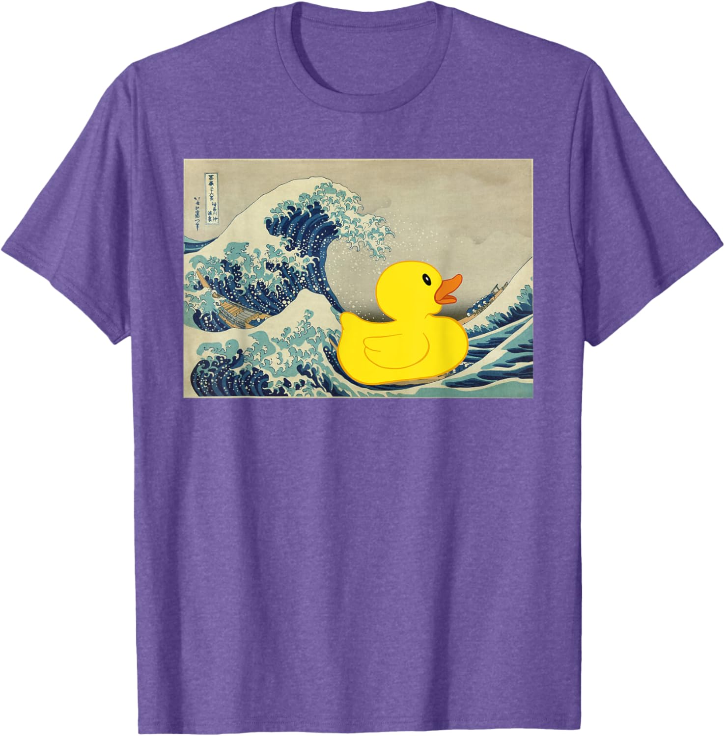 Rubber Duck on Great Wave T-Shirt – Fun and Unique Beachwear Style - 22