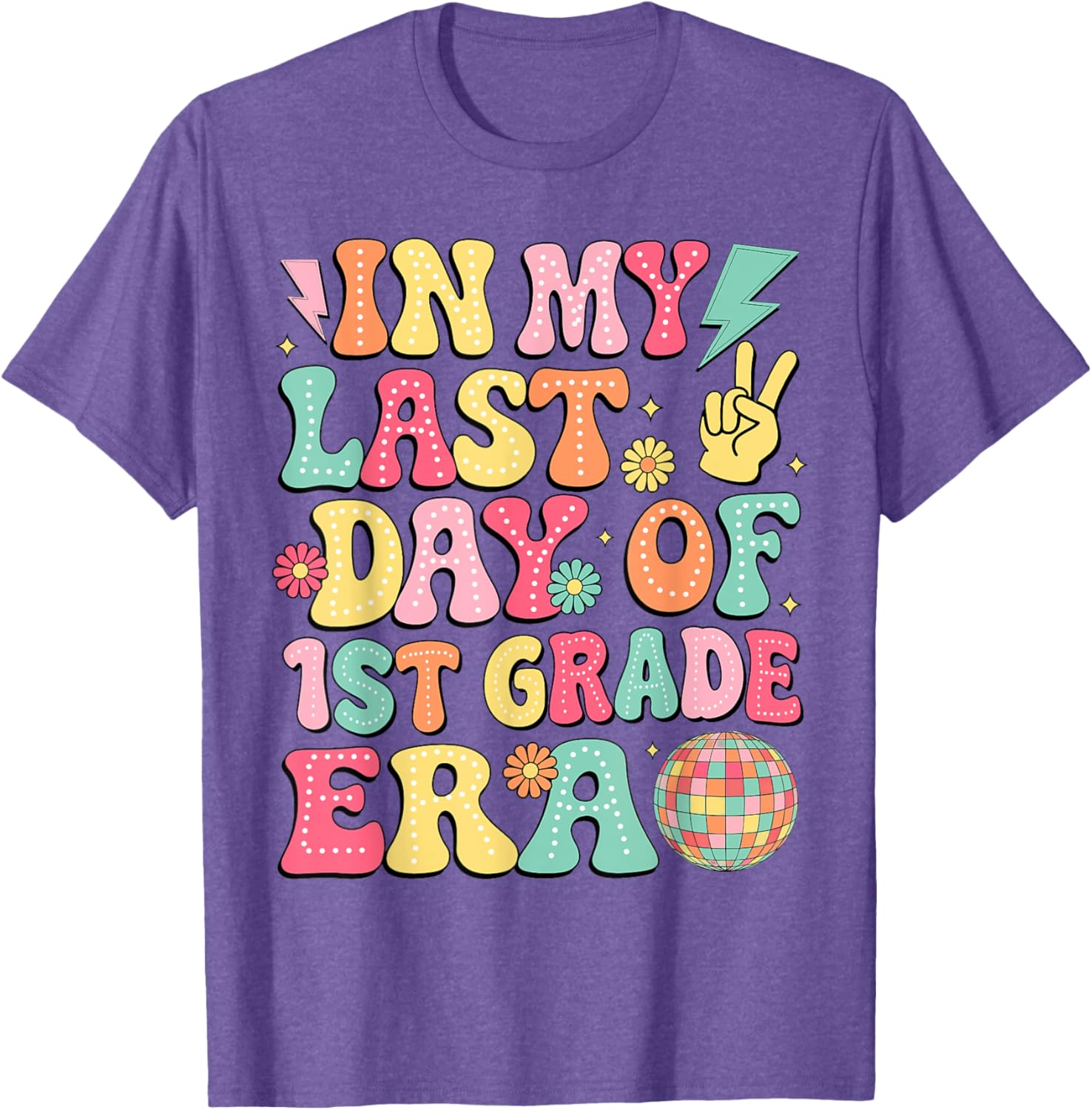 Groovy Last Day of 1st Grade T-Shirt for Fun School Memories - 2