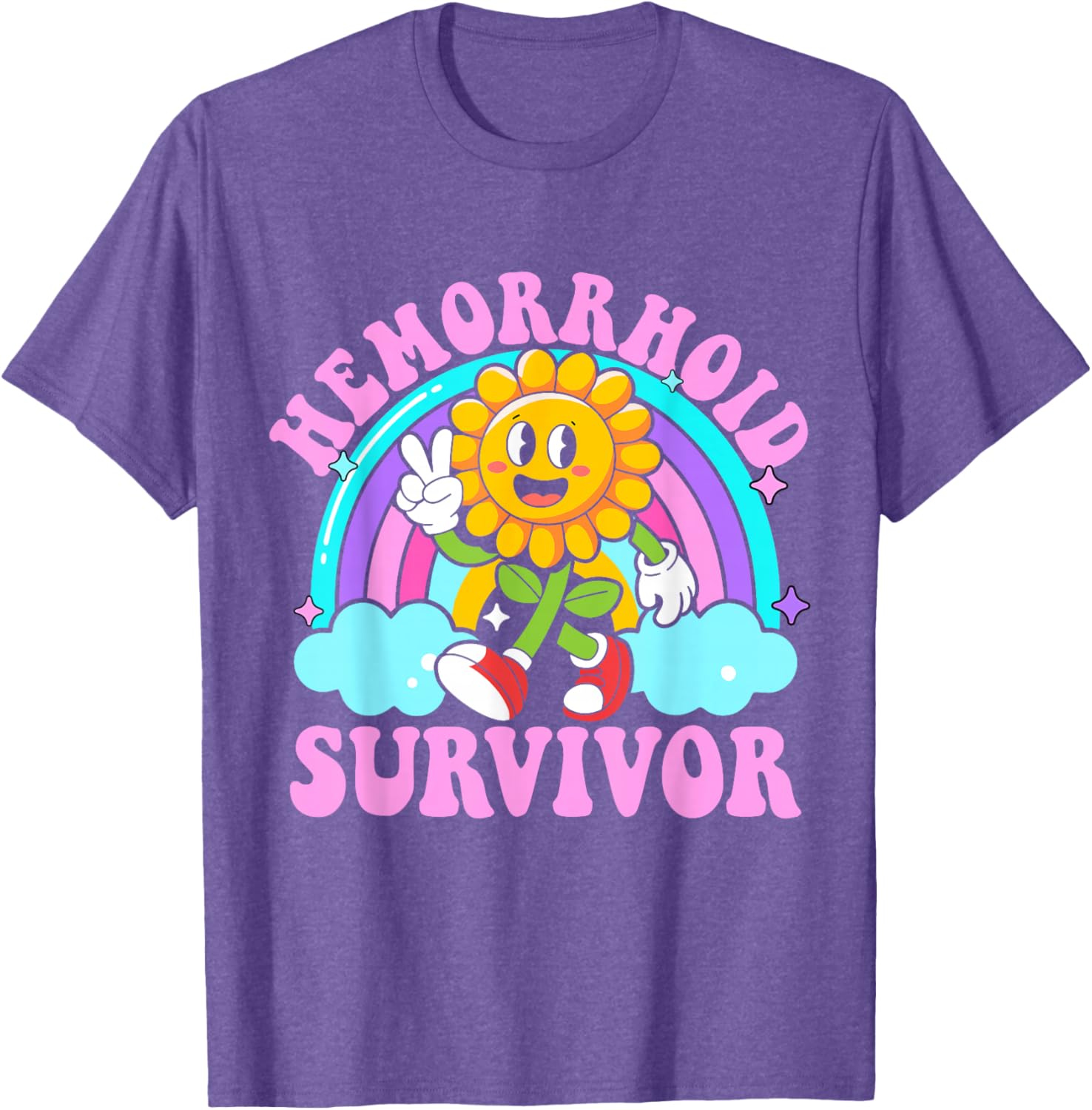 Funny Hemorrhoid Survivor Y2K Meme T-Shirt - Sarcastic Humor Apparel - 5