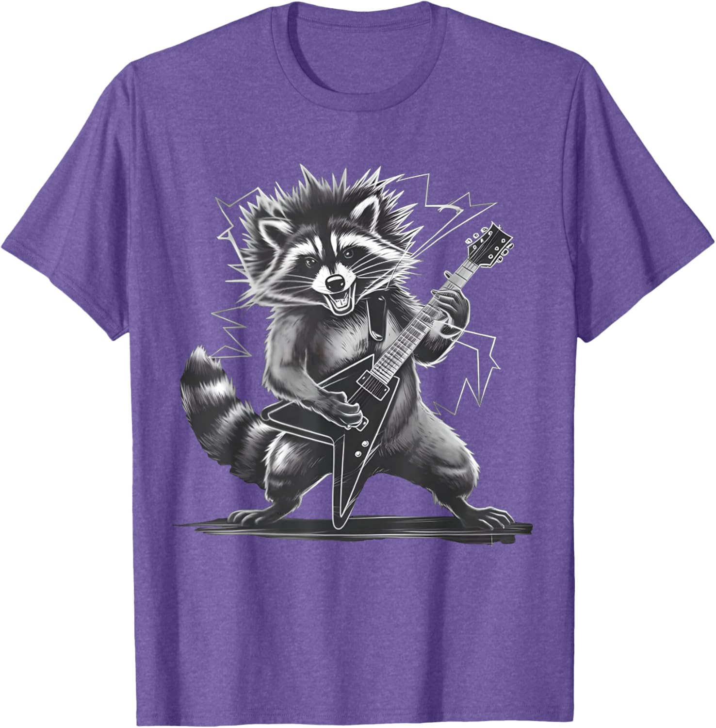 Funny Raccoon Rock and Roll T-Shirt for Men, Women, and Kids - 24