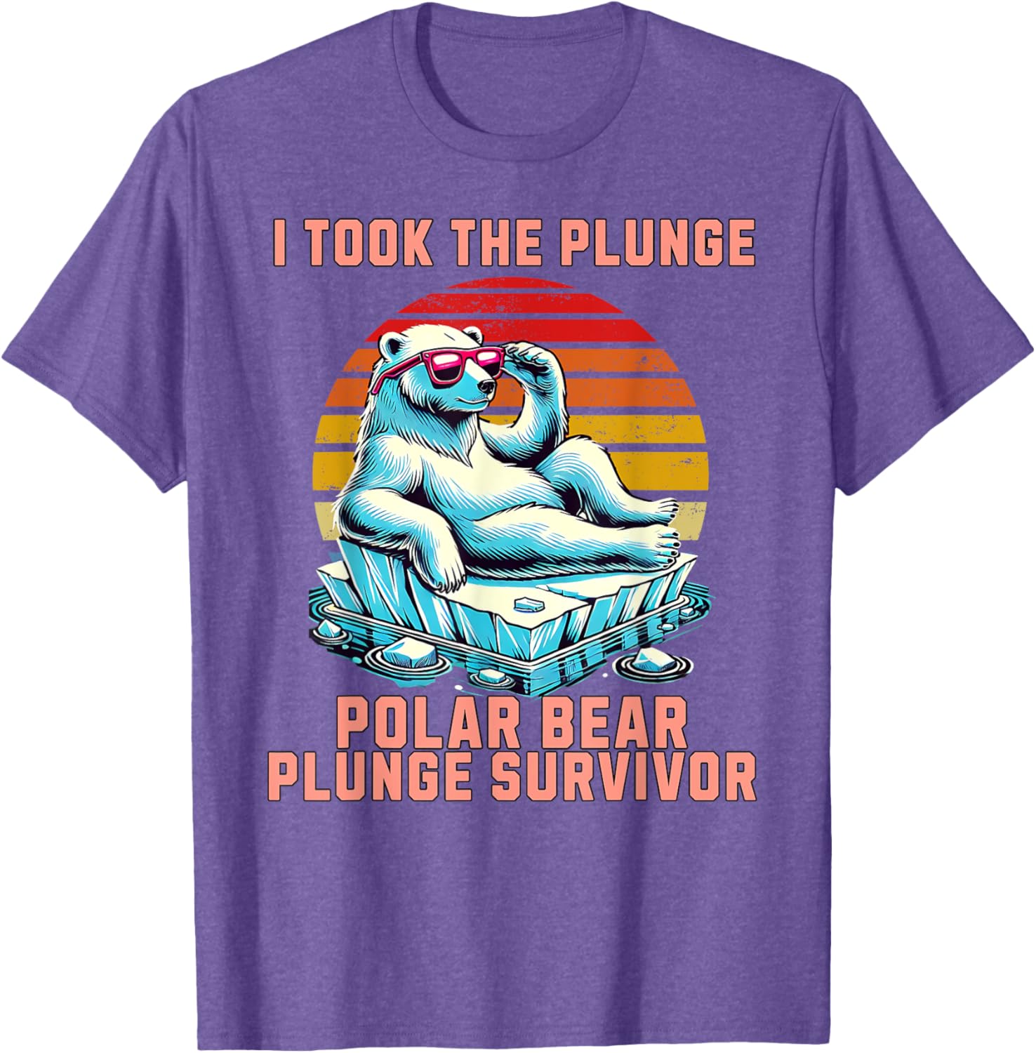 Polar Bear Plunge Survivor 2025 Fun Winter Adventure T-Shirt for Adventurers - 24
