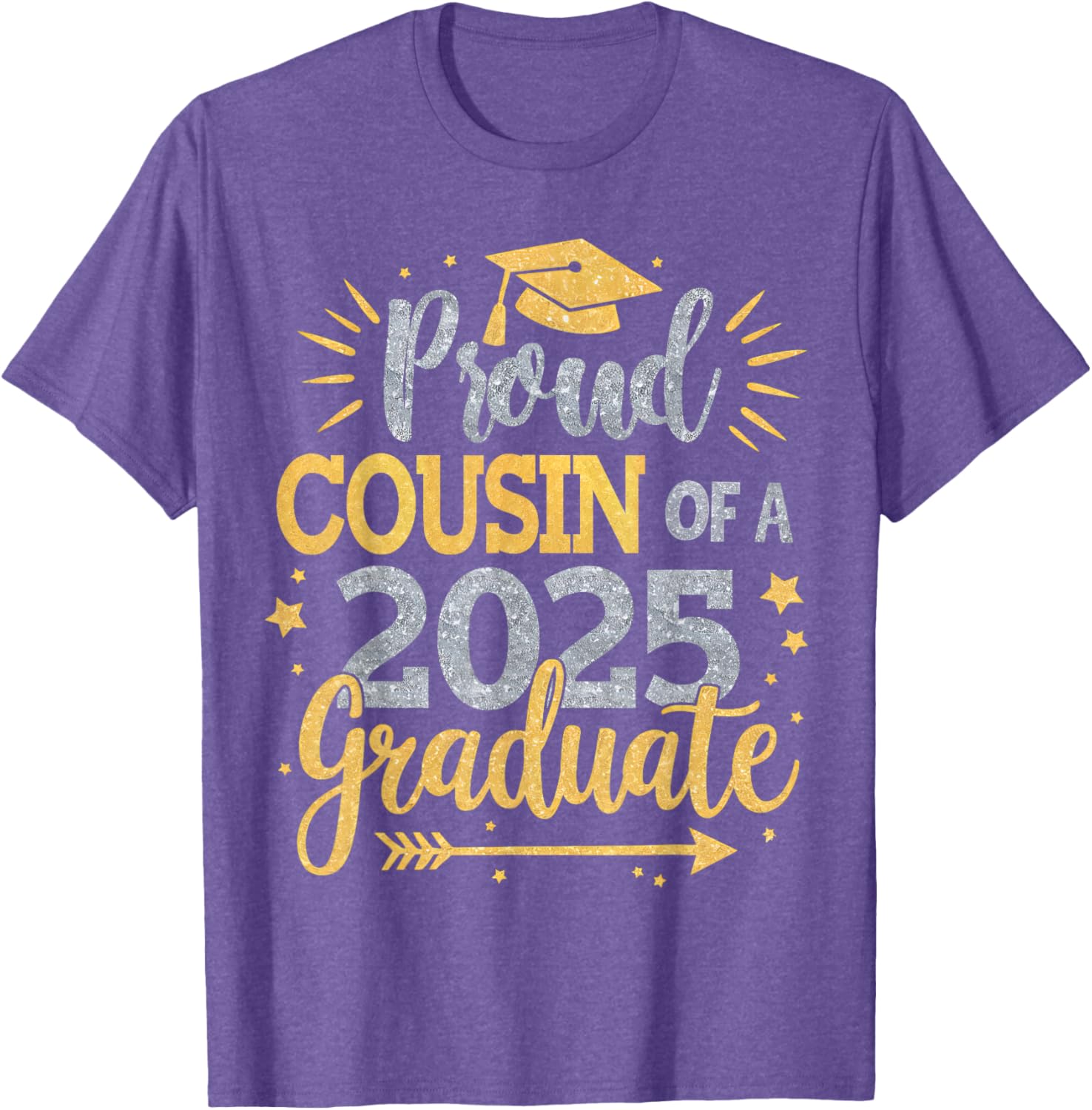 Proud Cousin of Class of 2025 Graduate T-Shirt for Seniors - 21