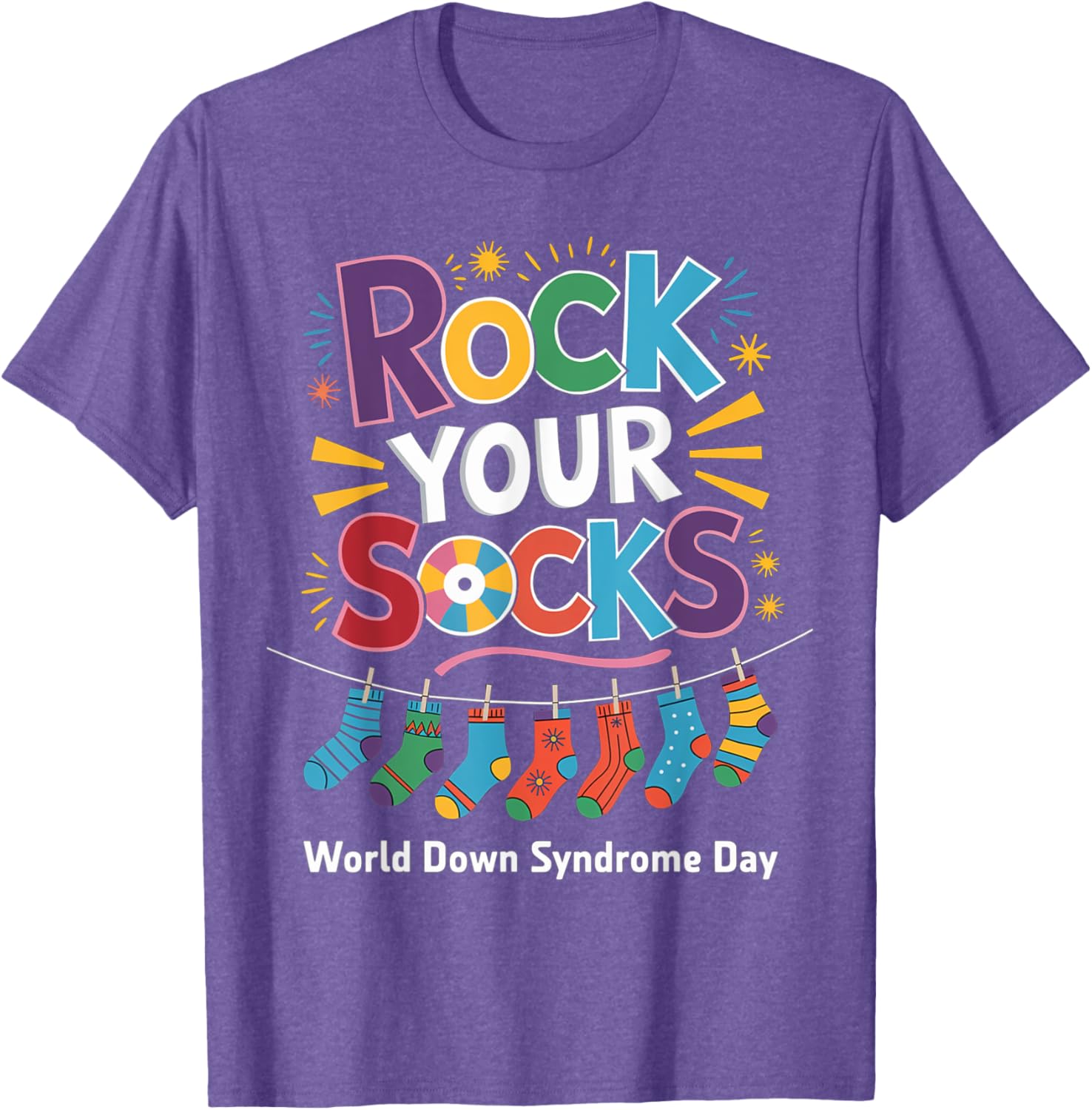 Rock Your Socks Kids T-Shirt for World Down Syndrome Awareness Day - 28